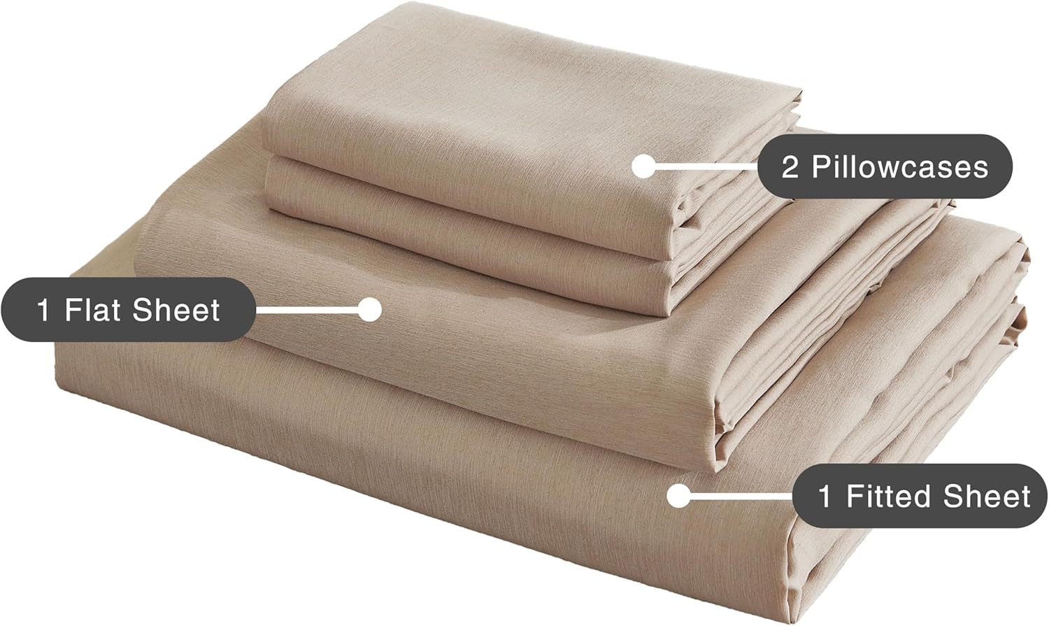 Bamboo Microfibre Sheet Set - Linen - King Single 4