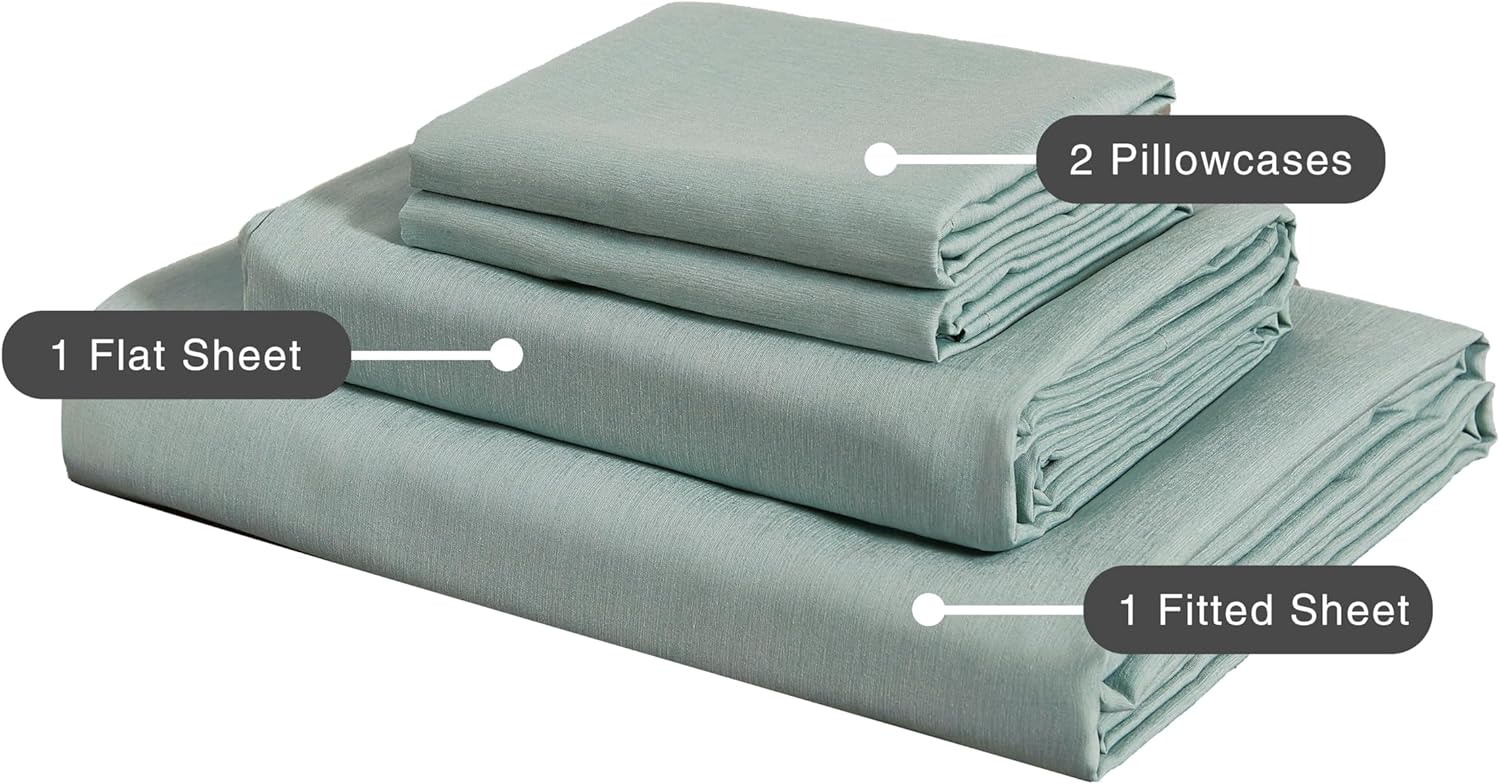 Bamboo Microfibre Sheet Set - Sage Green - King Single 5