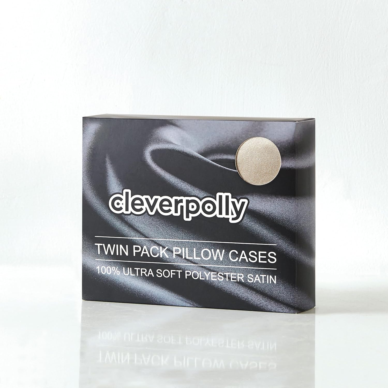 Satin Pillowcases - Silky Soft Polyester Satin with Zipper Closure - Champagne, 48cm x 73cm (Twin Pack) 4