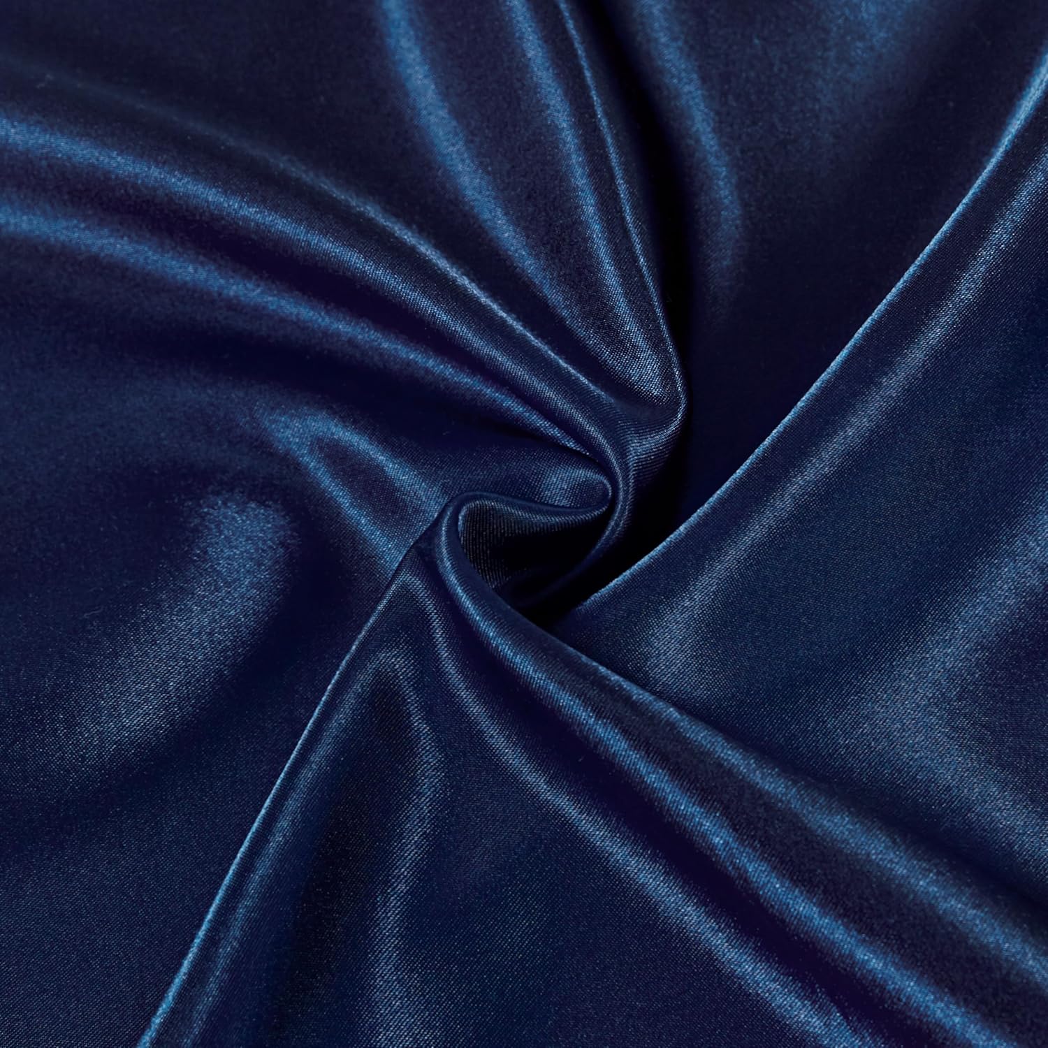 Satin Pillowcases - Silky Soft Polyester Satin with Zipper Closure - Navy Blue, 48cm x 73cm (Twin Pack) 3