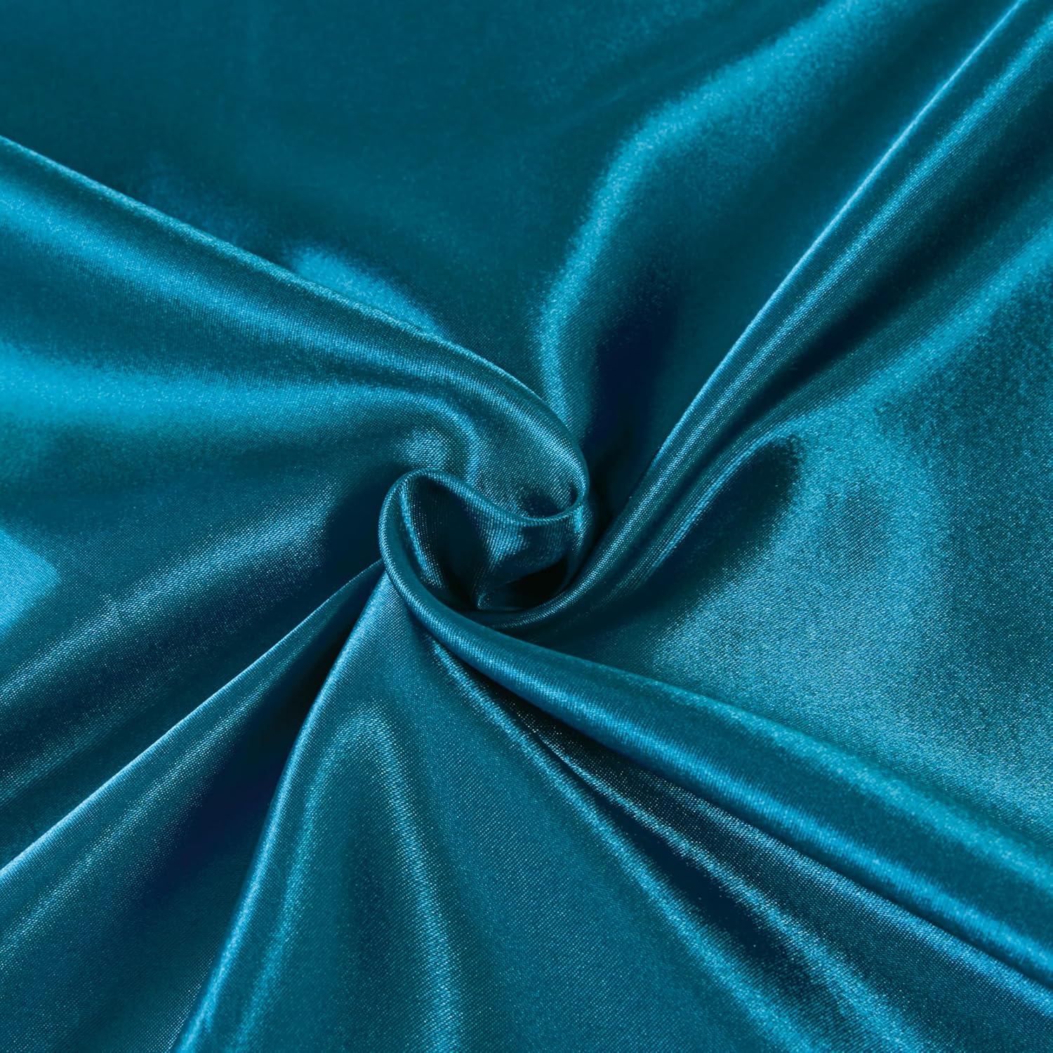 Satin Pillowcases - Silky Soft Polyester Satin with Zipper Closure - Teal, 48cm x 73cm (Twin Pack) 3