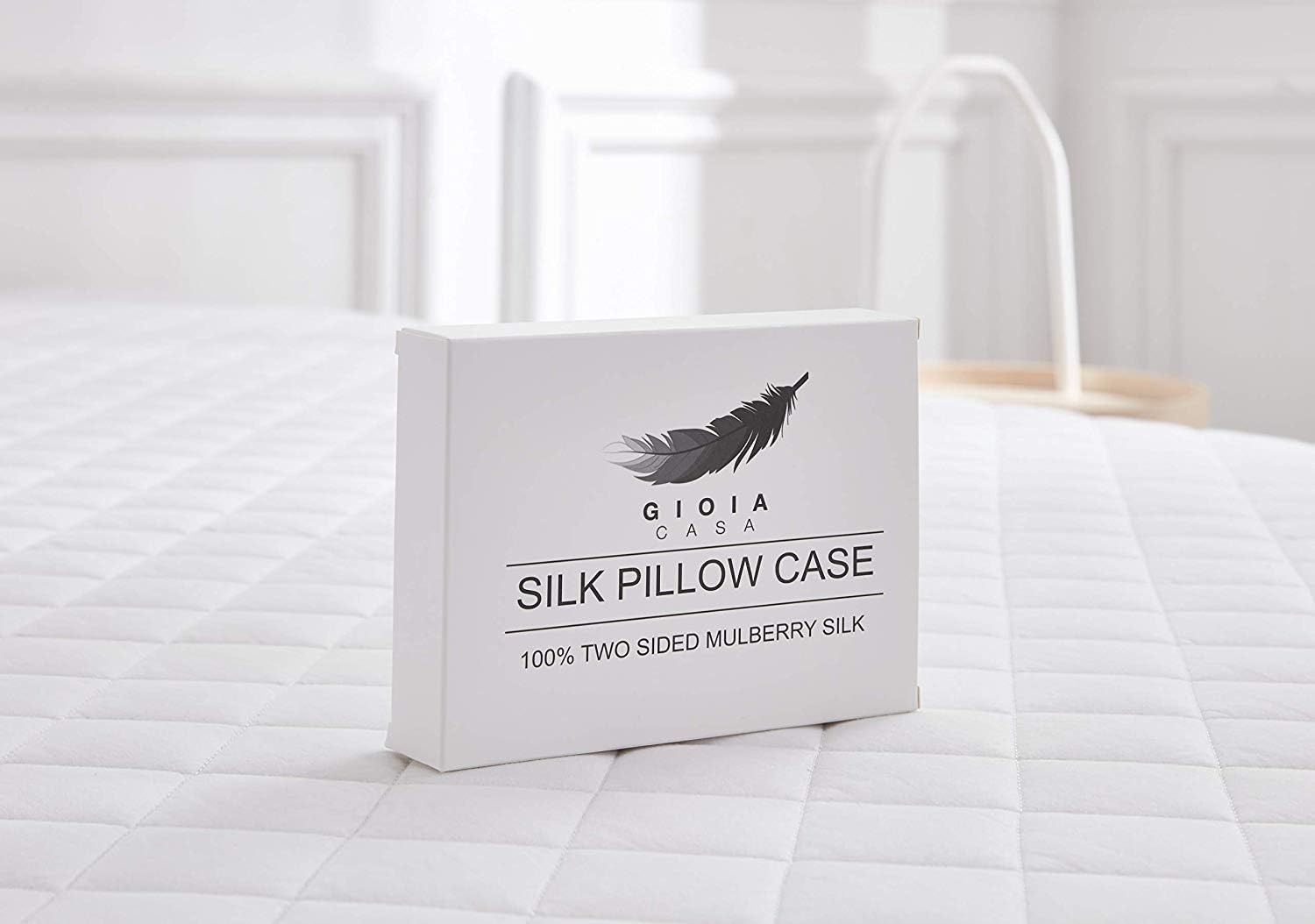 Luxury Pillowcase - 100% Pure Mulberry Silk on Both Sides - Navy 7