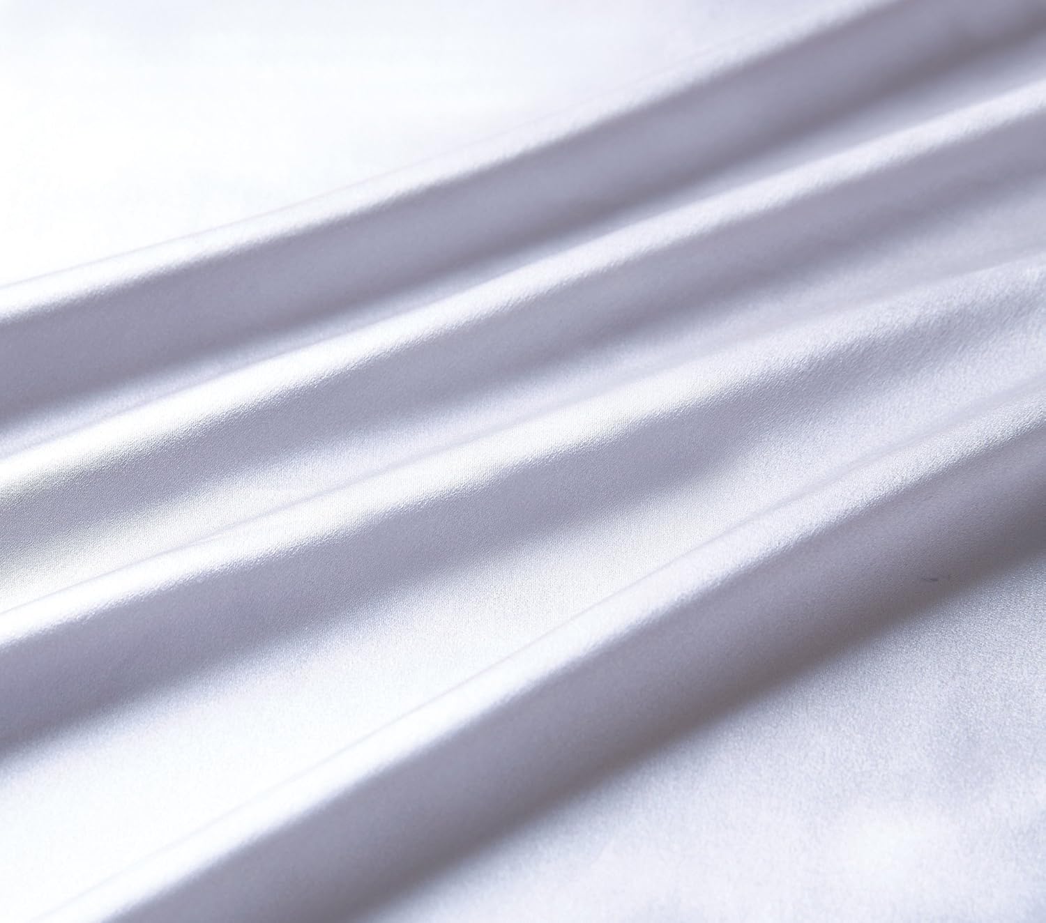 Luxury Pillowcase - 100% Pure Mulberry Silk on Both Sides - Silver 4