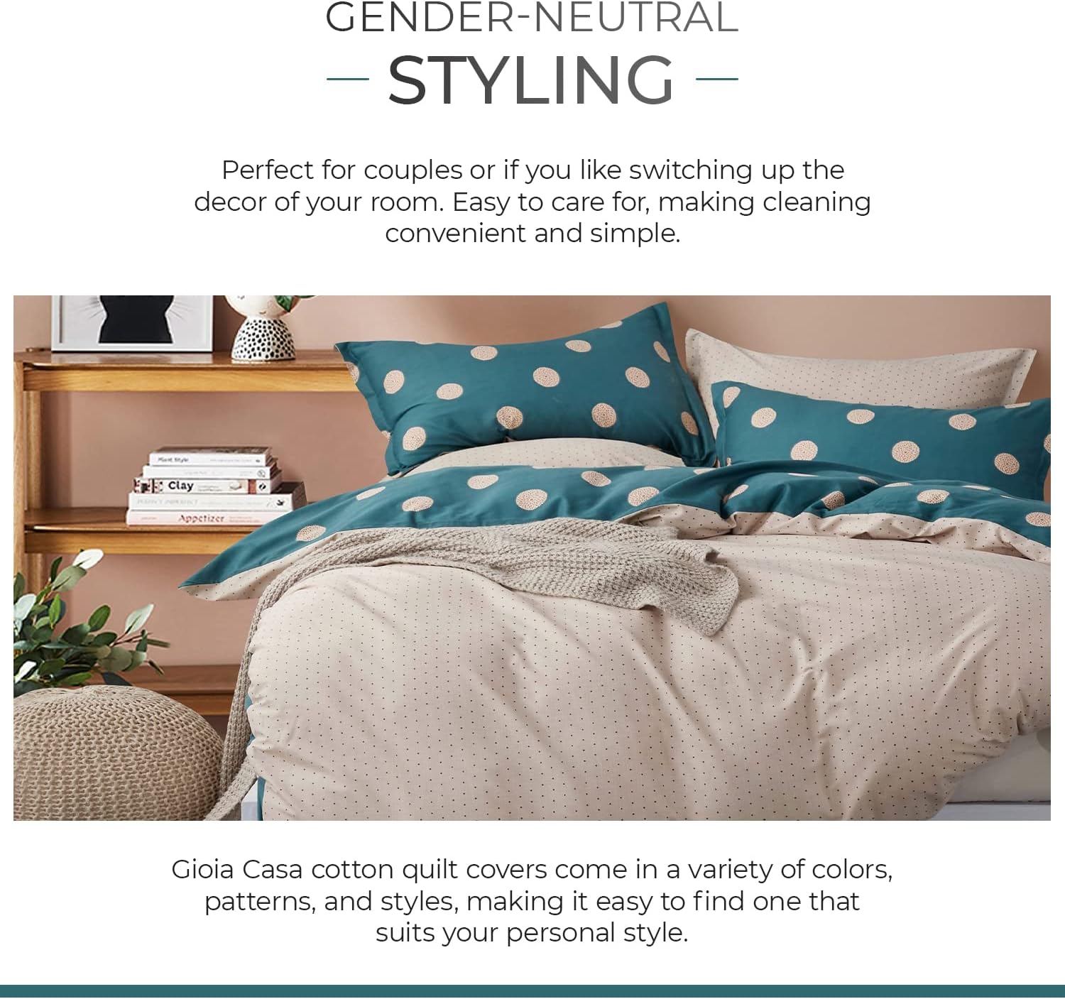 100% Cotton Hugo Reversible Printed Quilt Cover Set - Super King Size 8