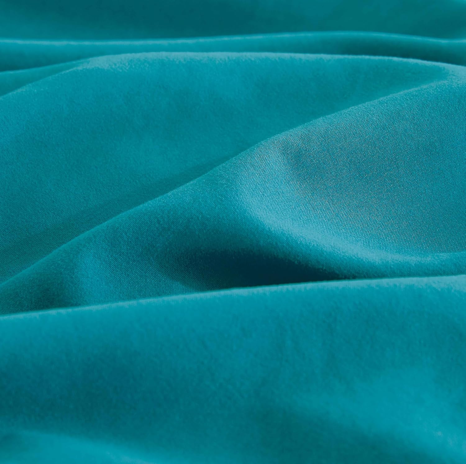 Vintage Washed Microfibre Quilt Cover Set (Teal, Super King) 5
