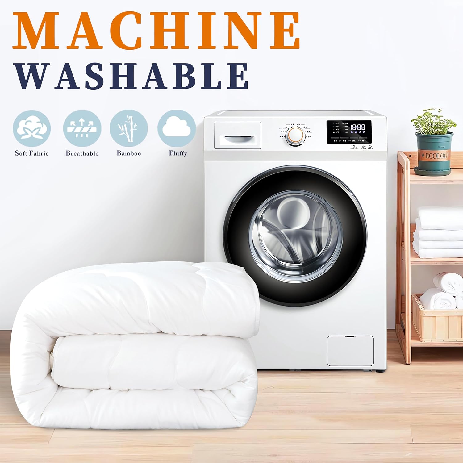 100% Premium Bamboo Microfiber Quilt - Super King Size 9