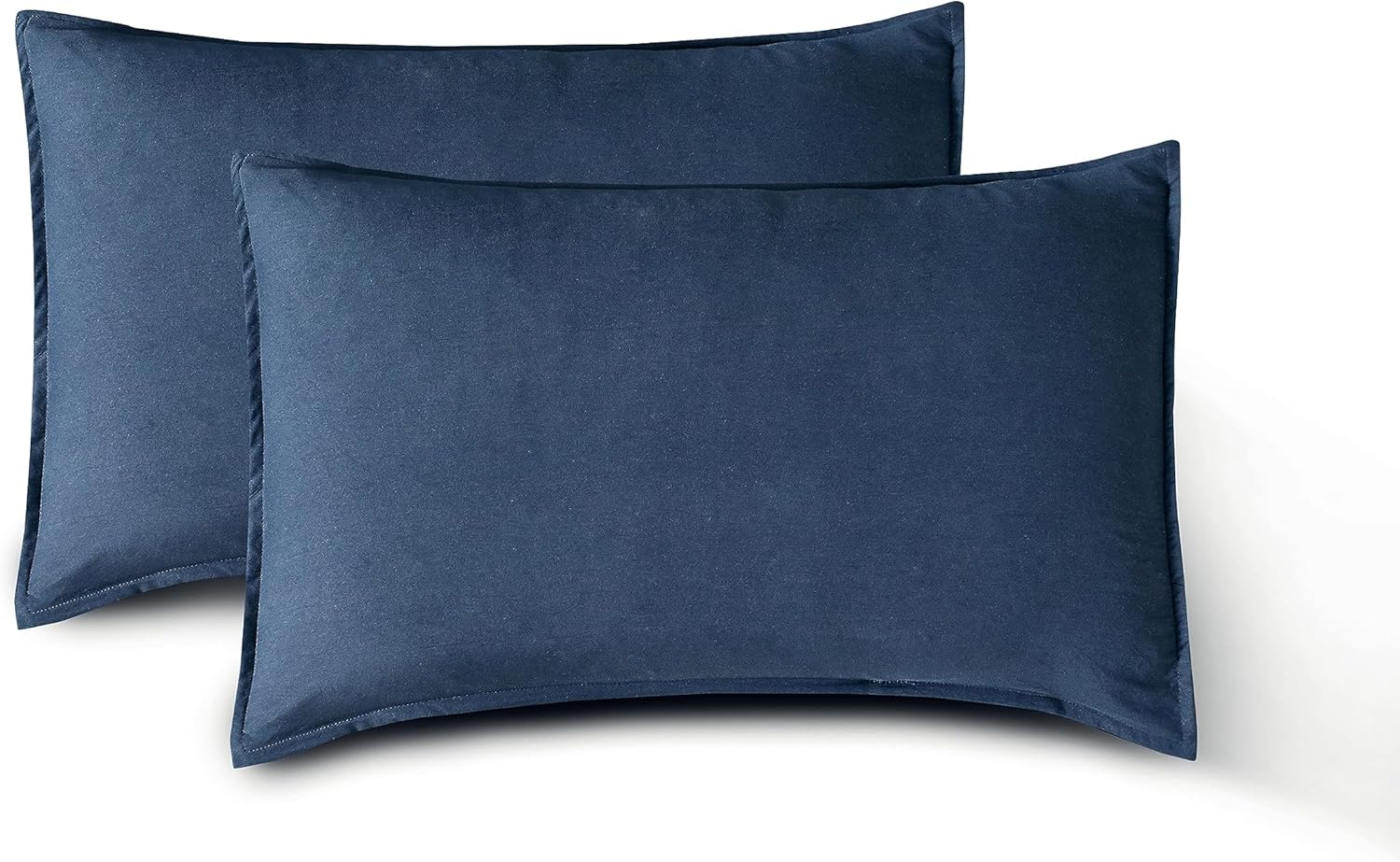 Vintage Washed Microfibre Sheet Set with 2 Pillowcases - Navy - Super King 7