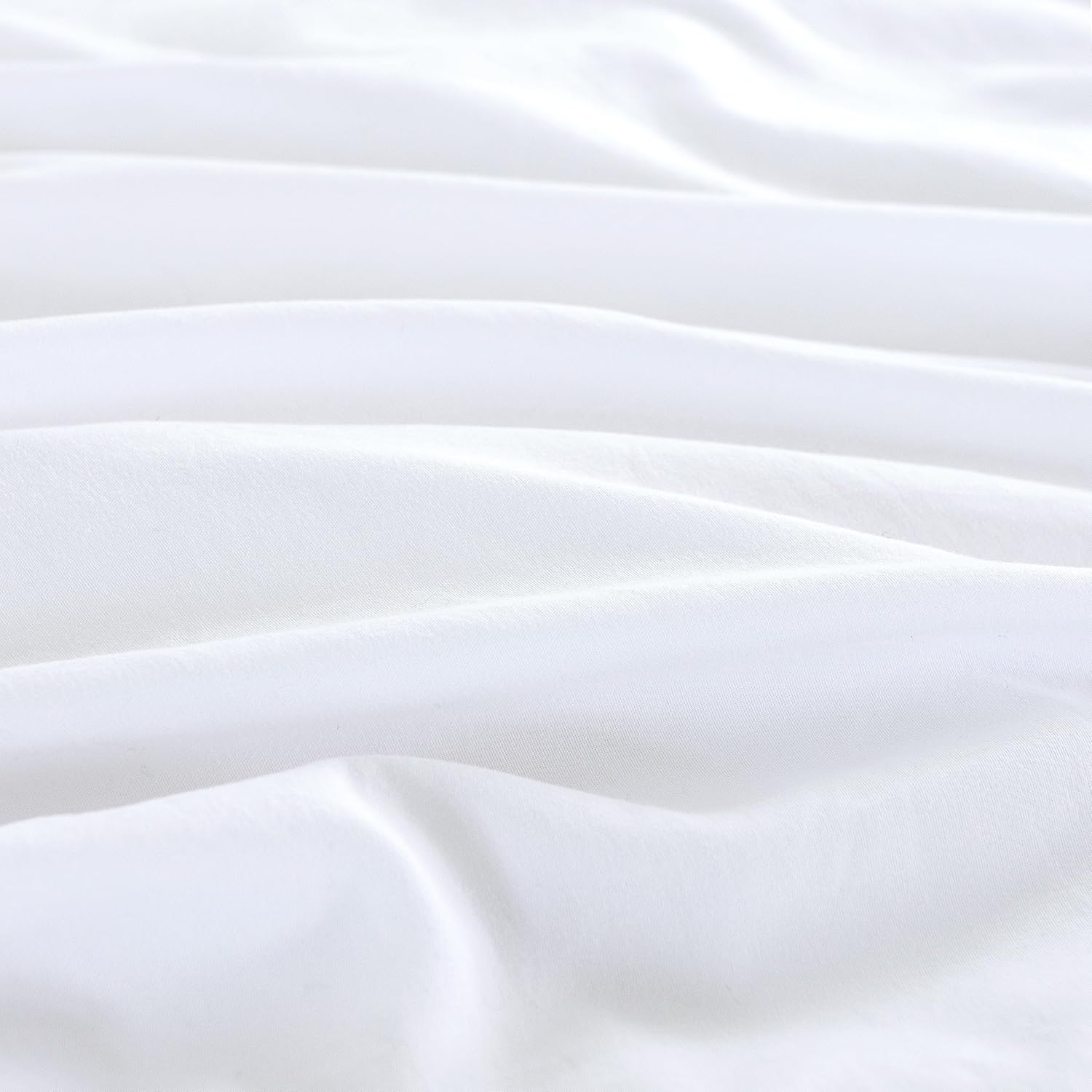 Vintage Washed Microfibre Standard Pillowcases - Set of 2 Luxurious Standard Pillow Covers - White 5