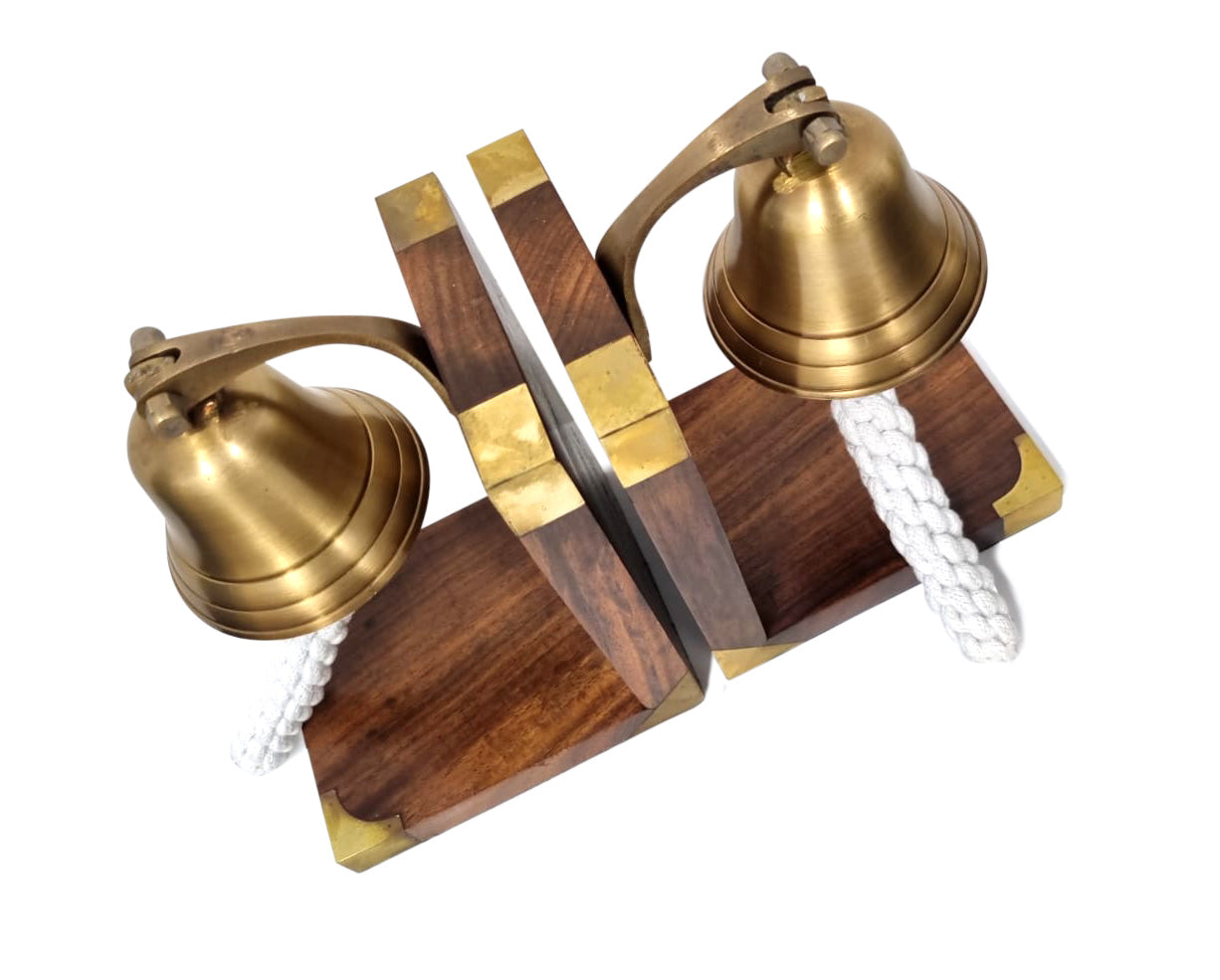Brass Bookend - Anchor Bell 3