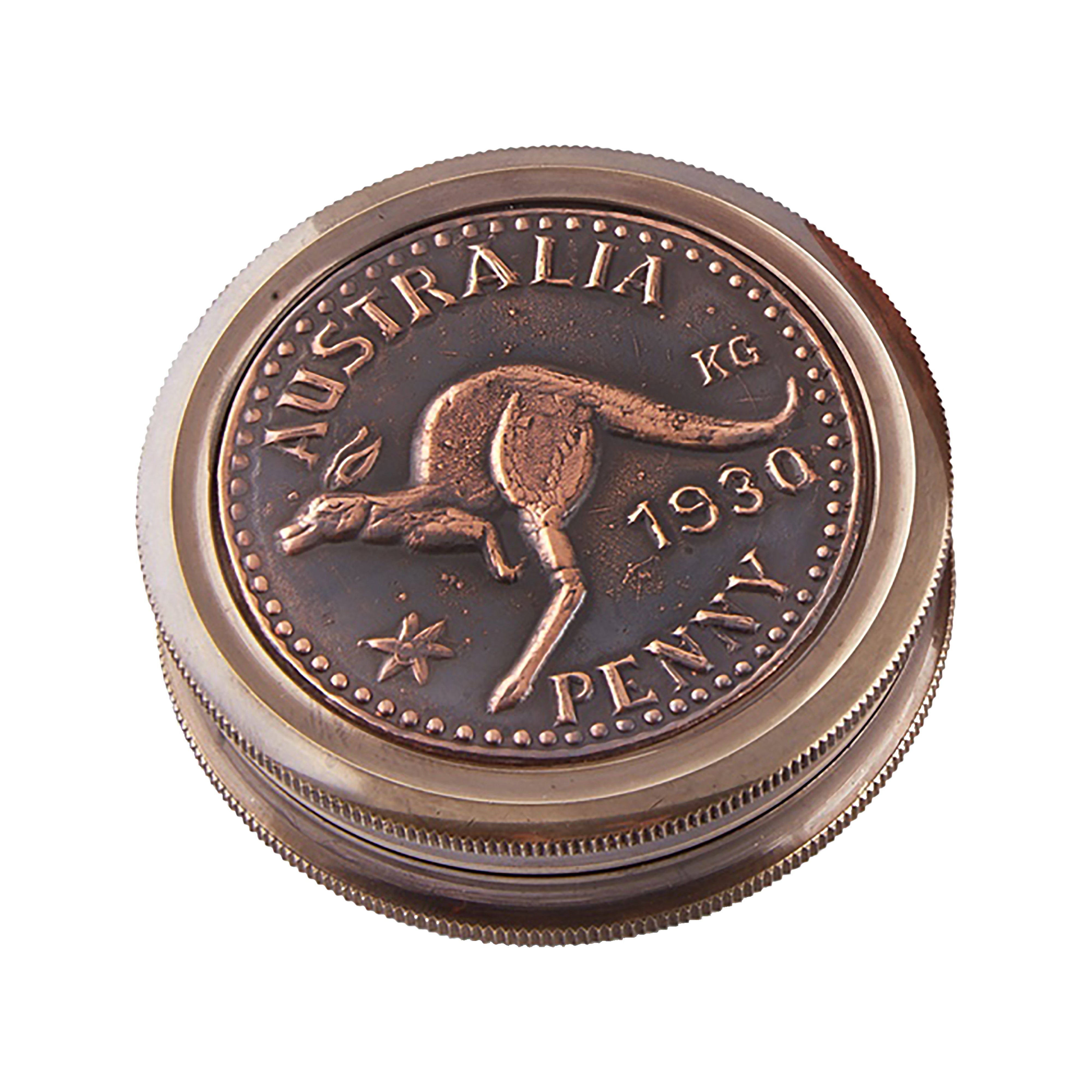 Australian 1930 Penny 60mm Portable Compass 3