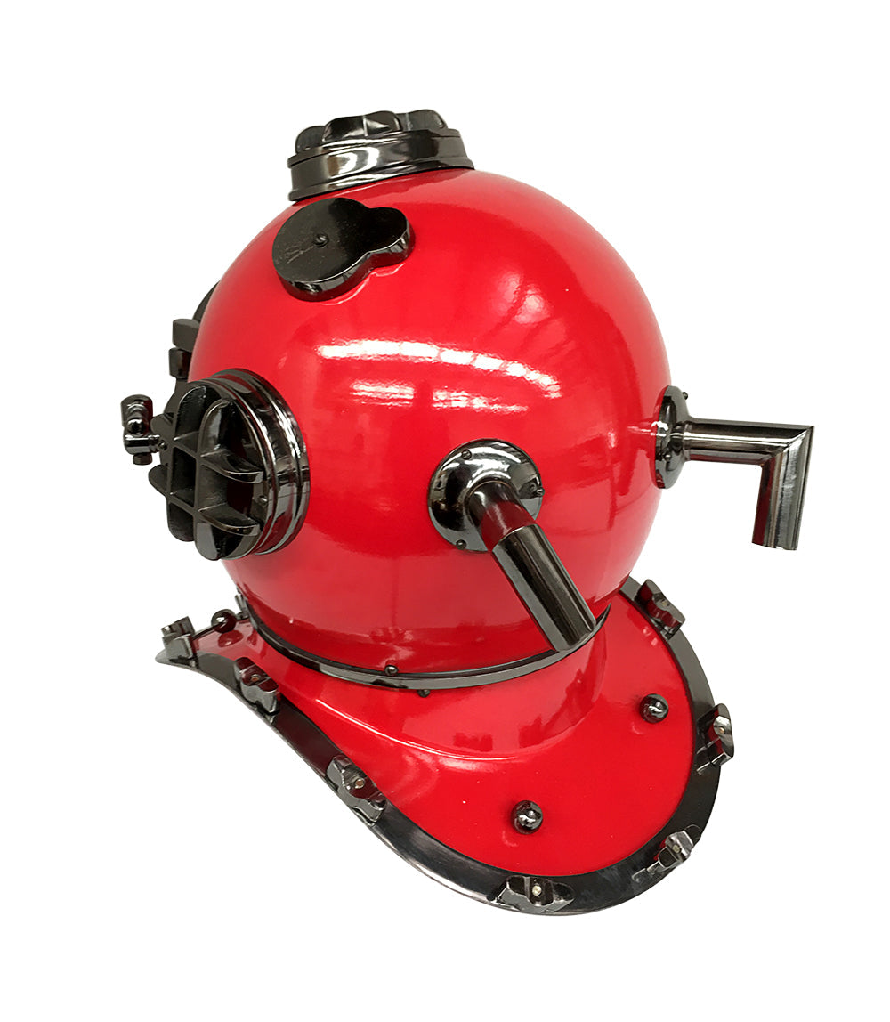 US Navy Mark V Diving Helmet – Red 3