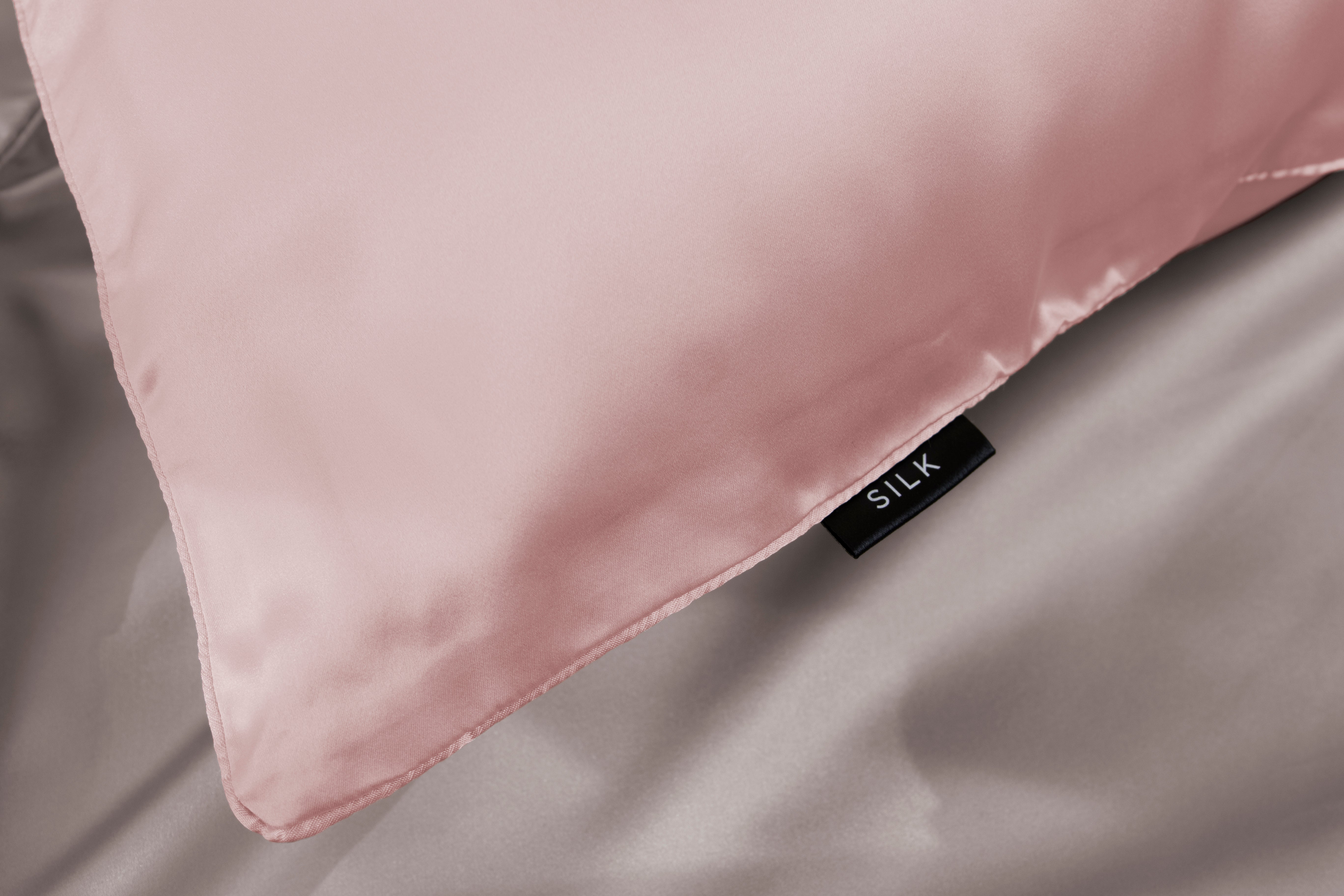 Soft Pink SILK PILLOWCASE - 51X76CM 4