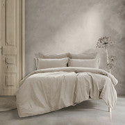 Embre Linen Look Washed Cotton QUILT COVER SET - KING 3