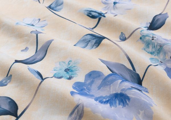 Peach Blossom PRINTED MICROFIBRE QUILT COVER SET - QUEEN 3