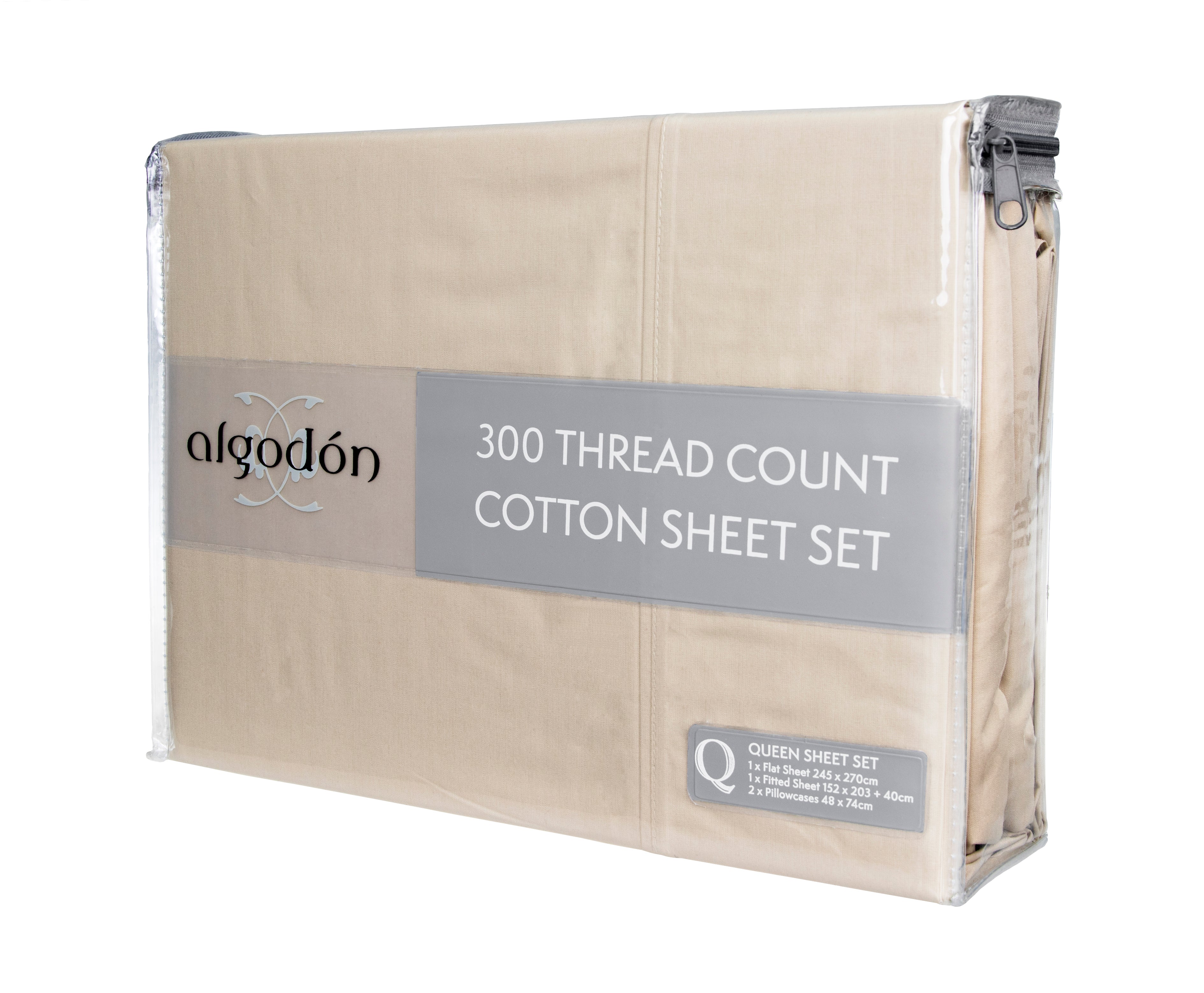 300TC Cotton SHEET SET - MEGA KING 3