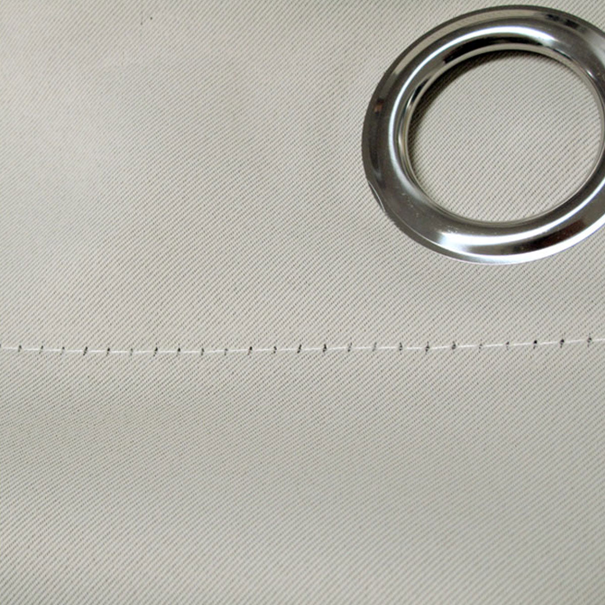 Pair of Blockout Plain Eyelet Curtains Beige 3