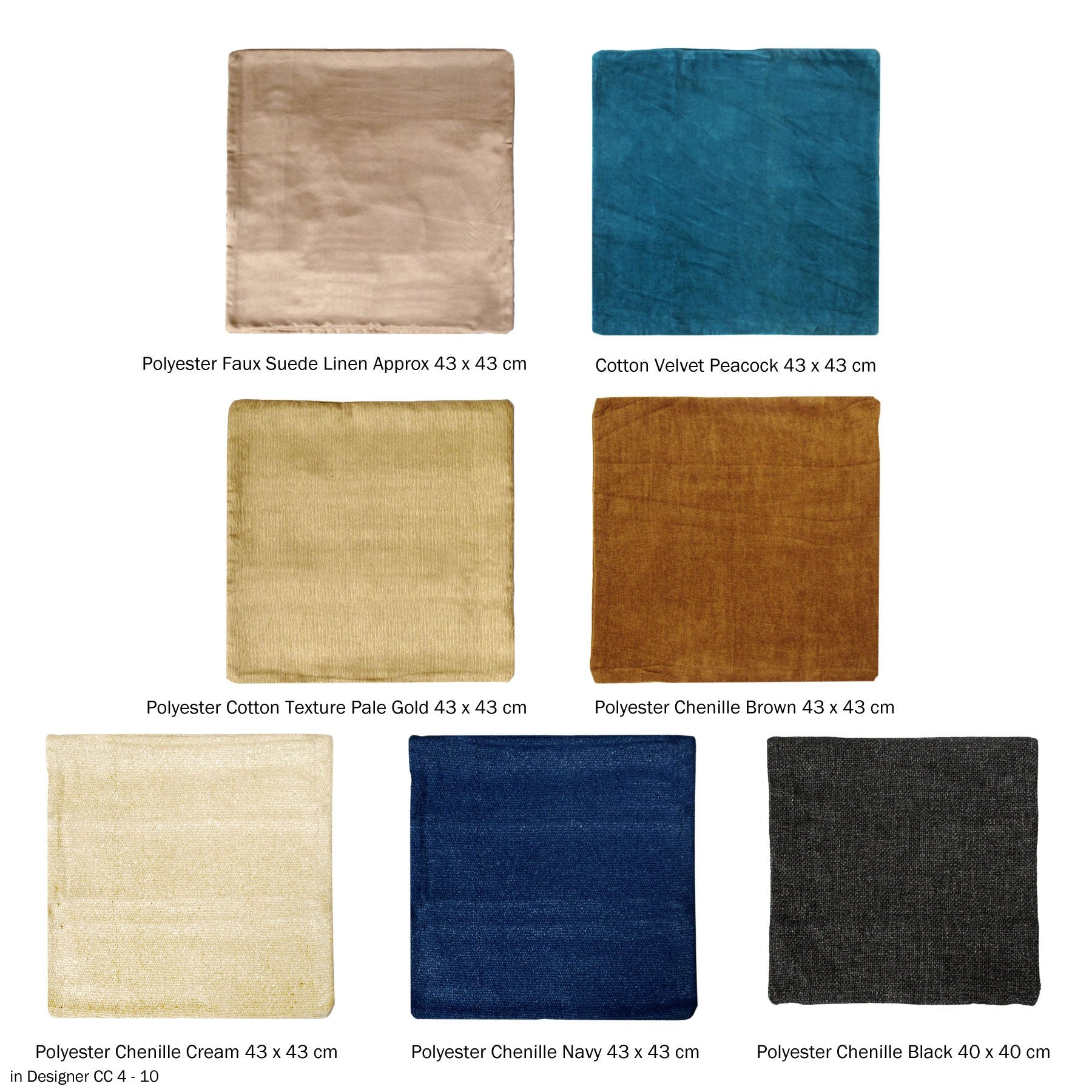 Polyester Chenille Cushion Cover Cream 3