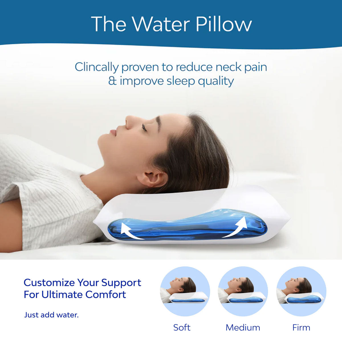 Mediflow Elite Premium Fiber Water Pillow 50 x 70 cm 4