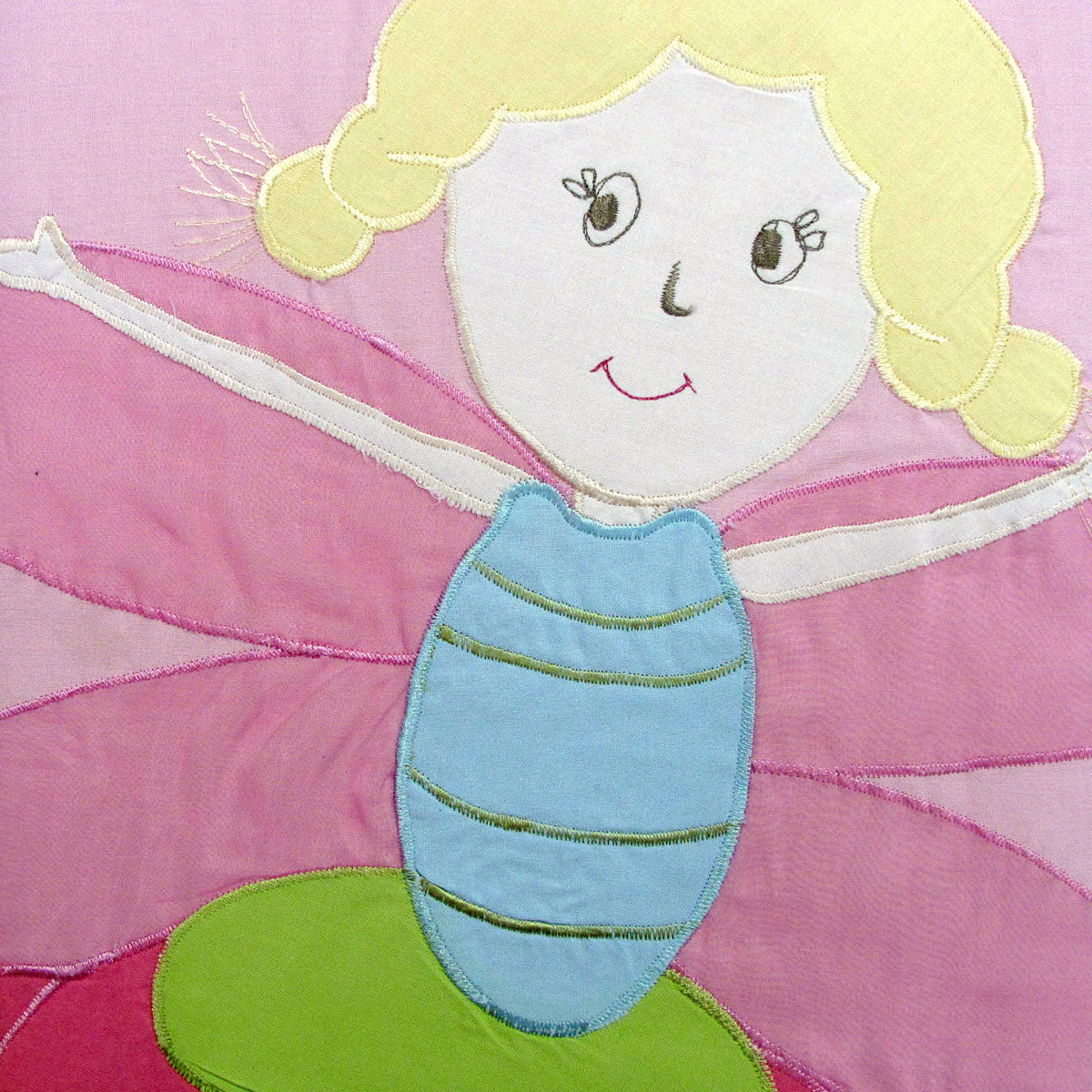 Fairies Embroidered Quilt Cover Set Single 3