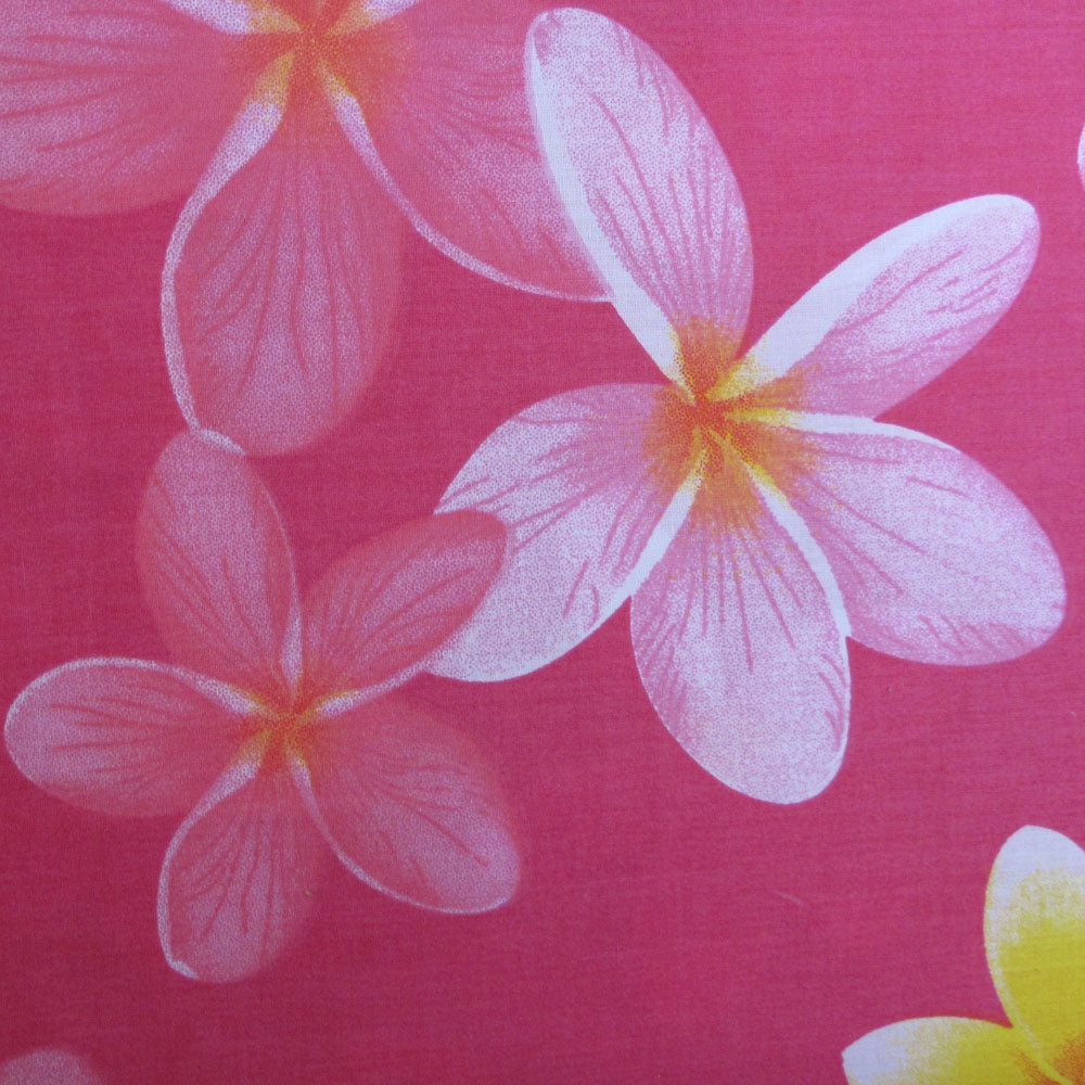 225TC Polyester Cotton Frangipani Jungle Pink Quilt Cover Set King 3