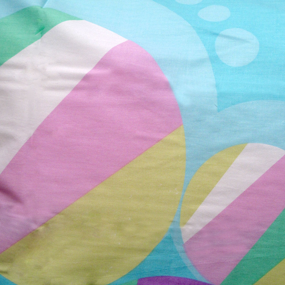 Pure Cotton Bubbles Aqua Quilt Cover Set Queen 3