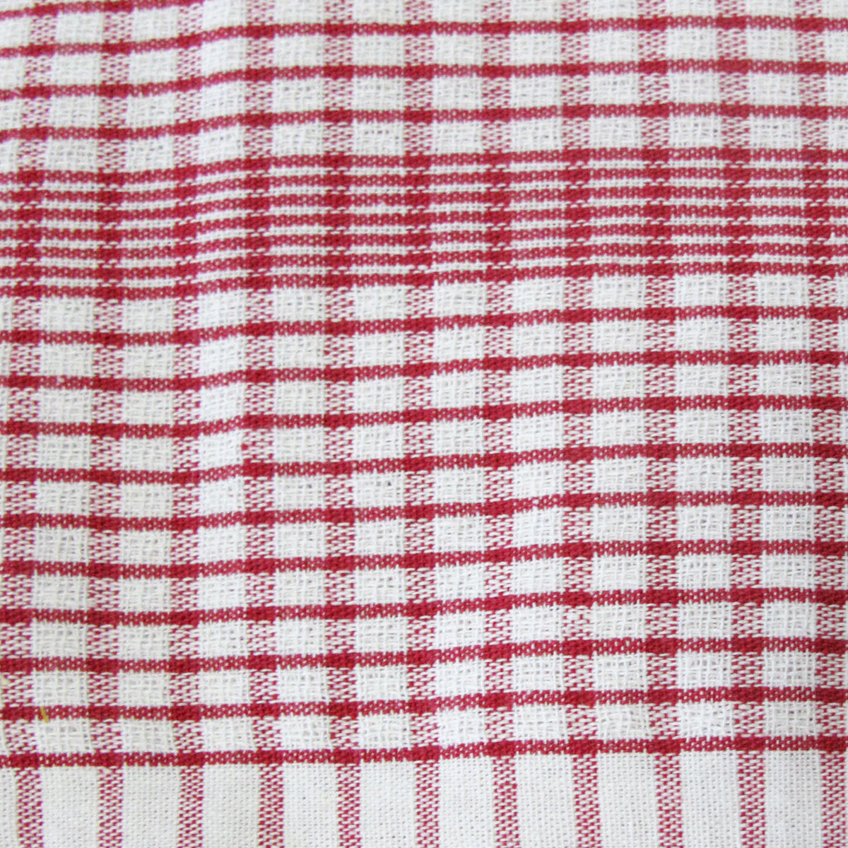 Set of 3 Jumbo Cotton Checkered Tea Towels 60 x 90 cm Red 3