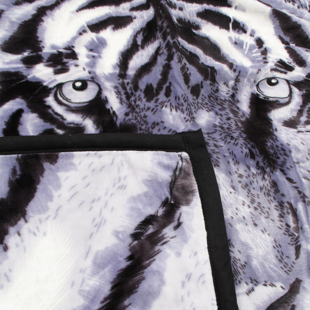 1000GSM White Tiger Luxury Quality 2 Ply Mink Blanket 200 x 240 cm 3