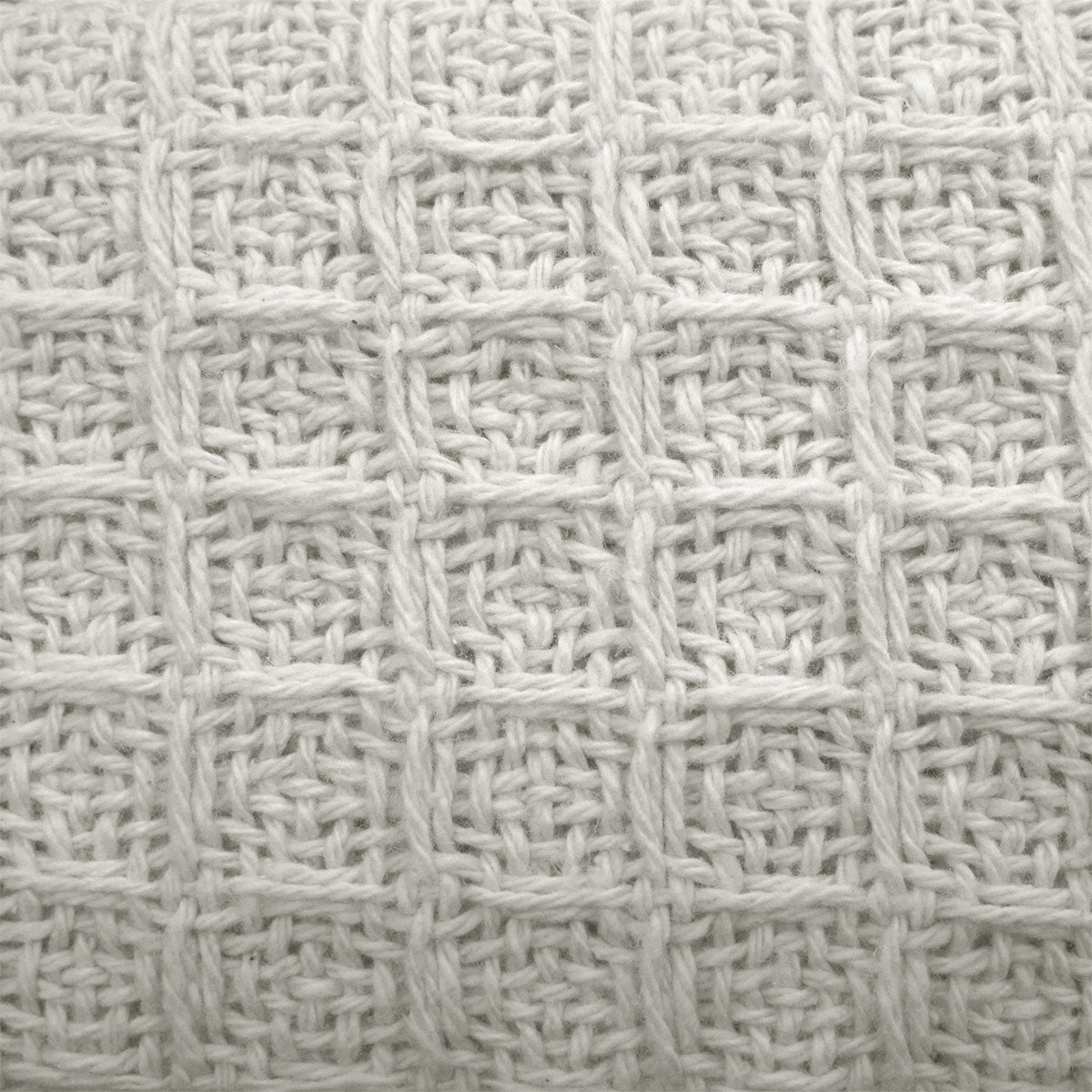 Cotton Waffle Blanket White Single 3