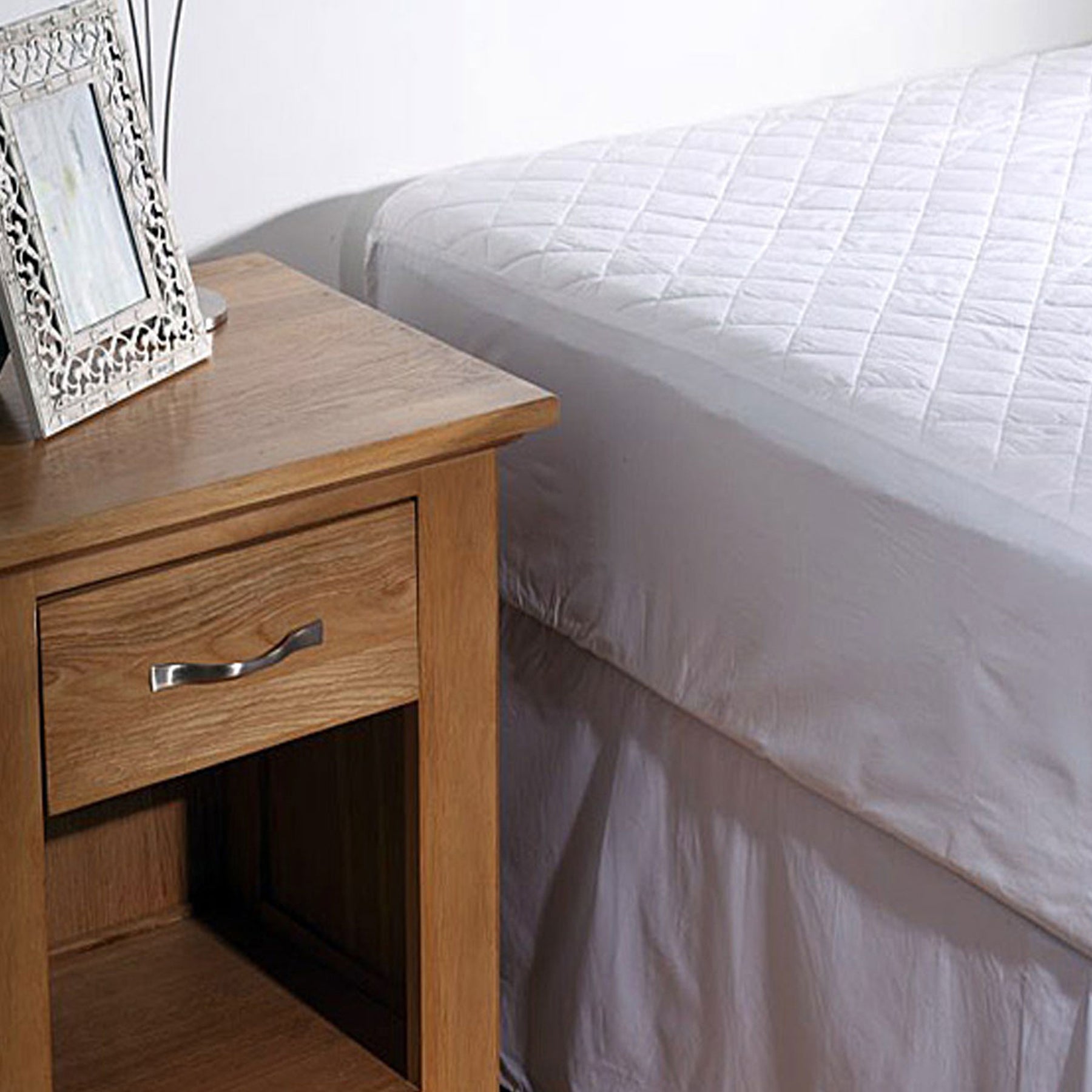 100% COTTON Quilted Mattress Protector 35cm Wall KING SINGLE