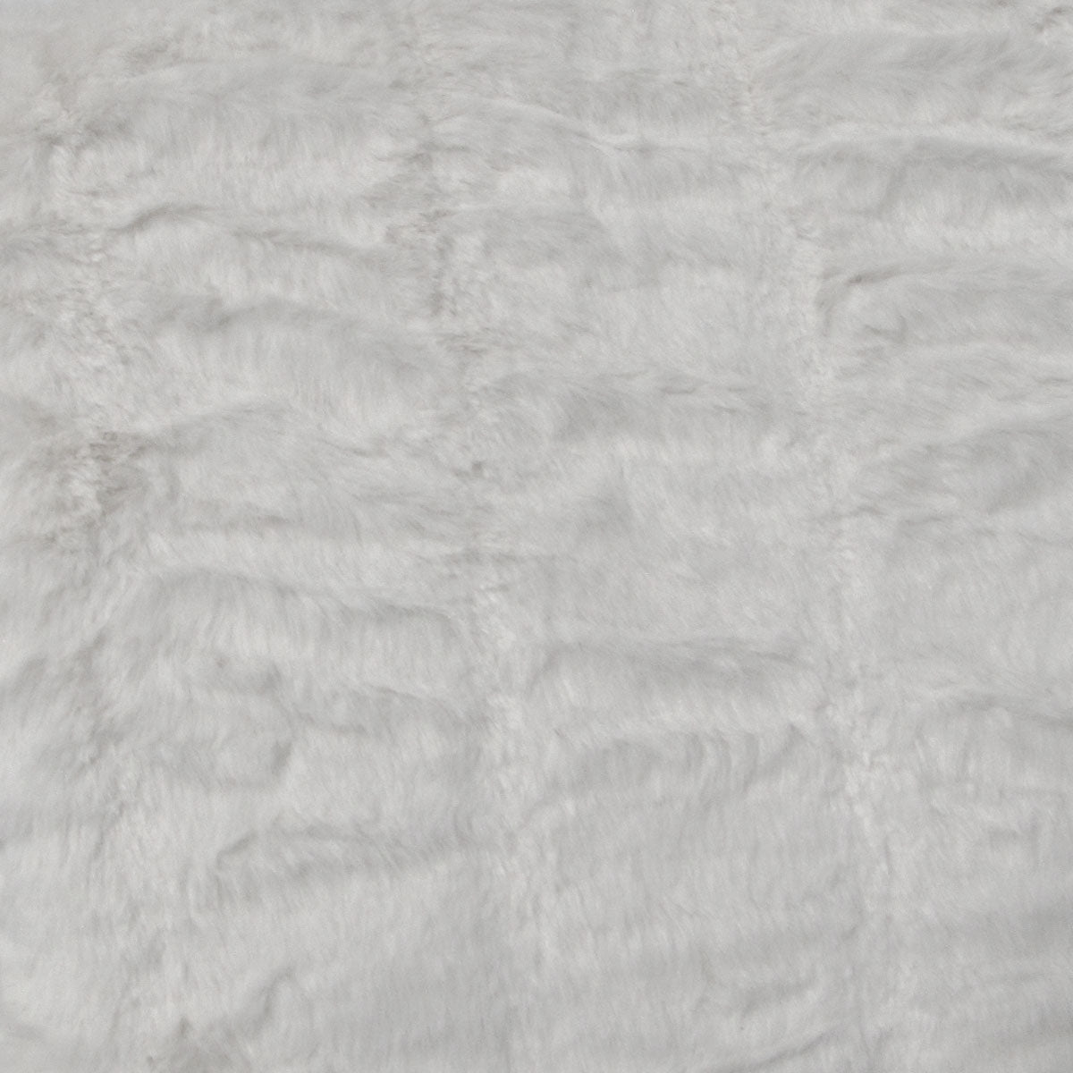 Harper Soft Ruched Pattern Faux Fur Throw Rug 127 x 152 cm White 3