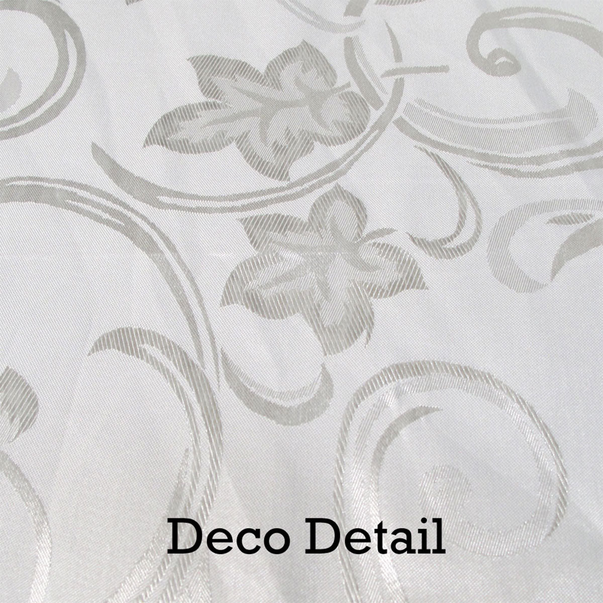 Deco White Luxury Jacquard Tablecloth 150 x 220 cm 3