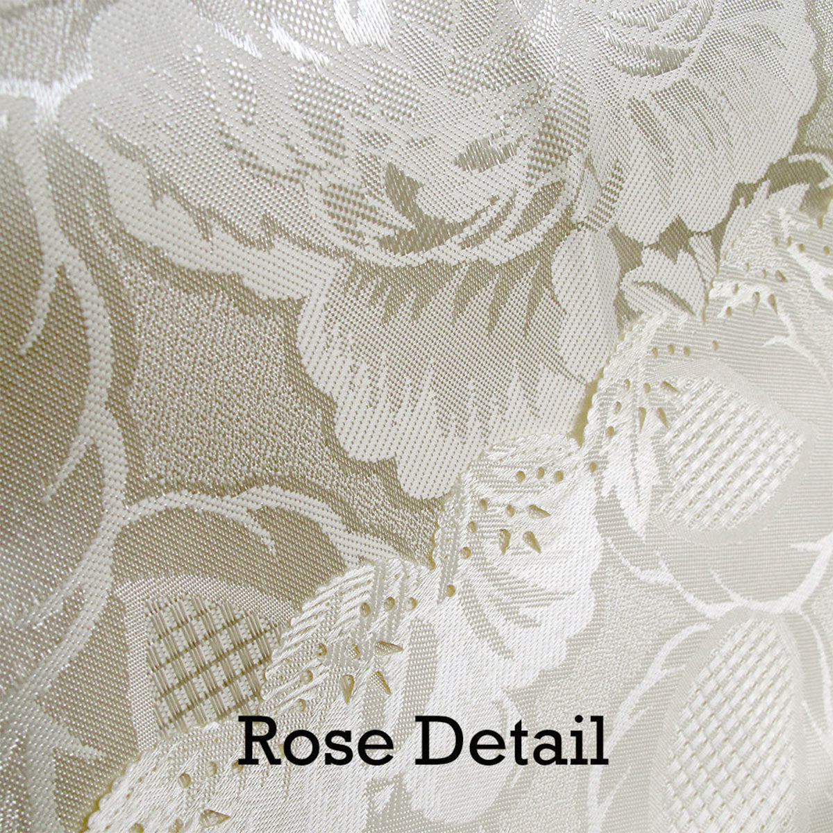 Rose Ecru Luxury Jacquard Tablecloth 150 x 270 cm 3