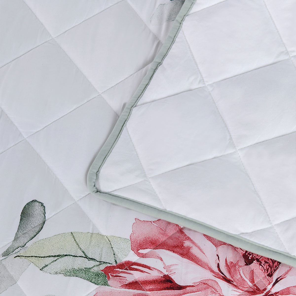 Bianca Coleraine White Floral Printed Bedspread Set King Single 5