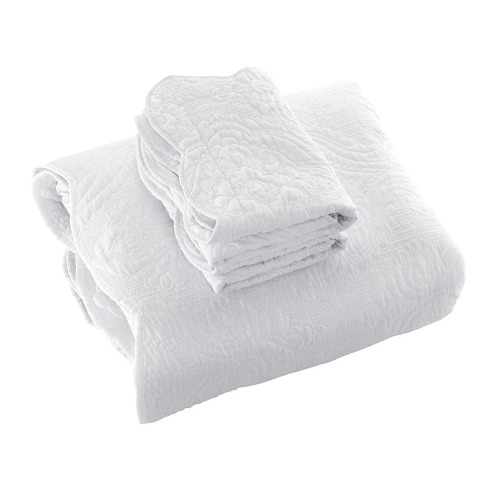 Bianca Elegance Cordelia White Bedspread Set Queen 3