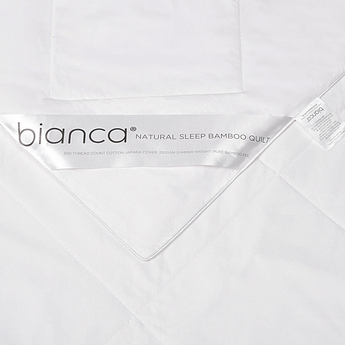 Bianca 250GSM Natural Sleep Bamboo Summer Quilt Double 5