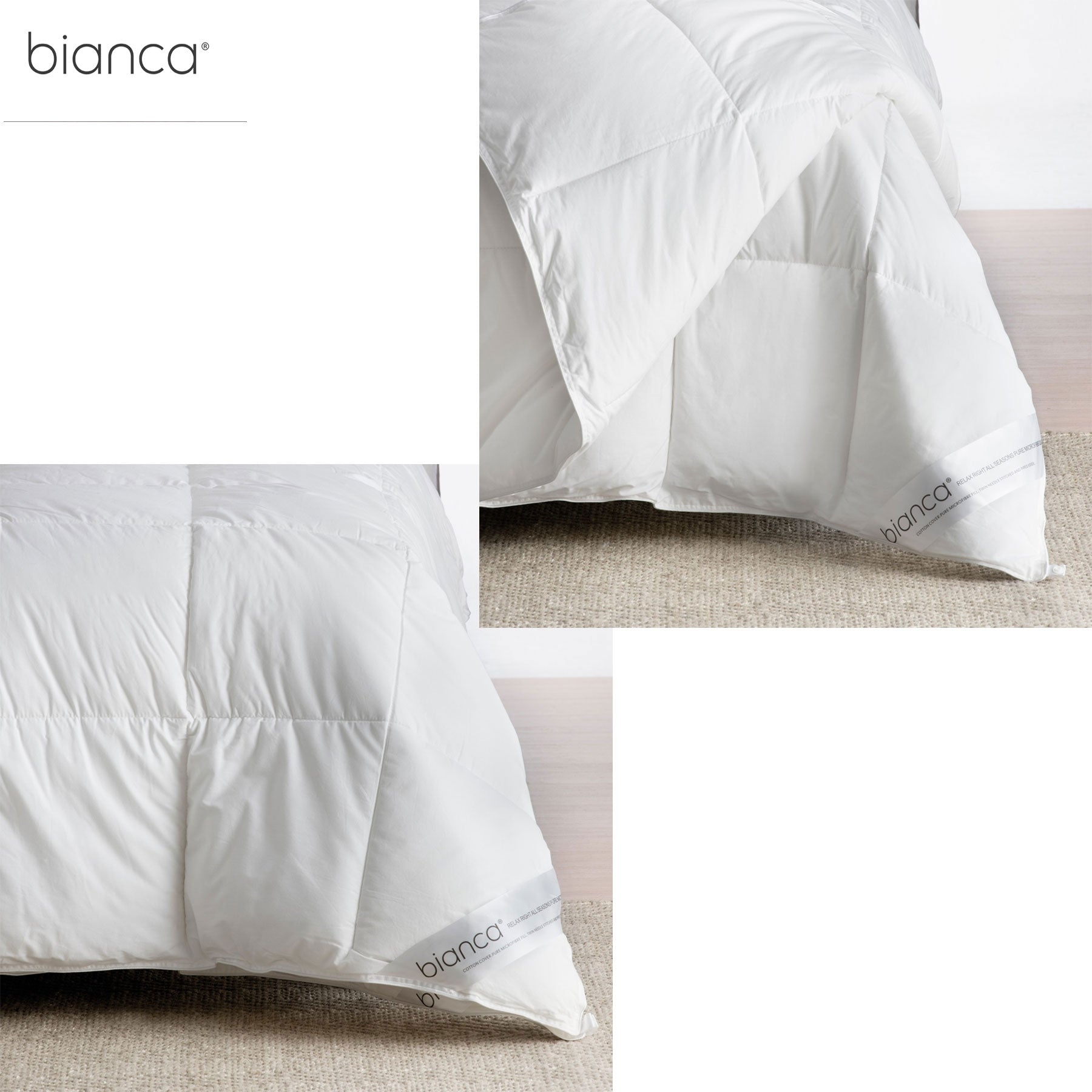 Bianca Pure Microfibre All Seasons Quilt King 3