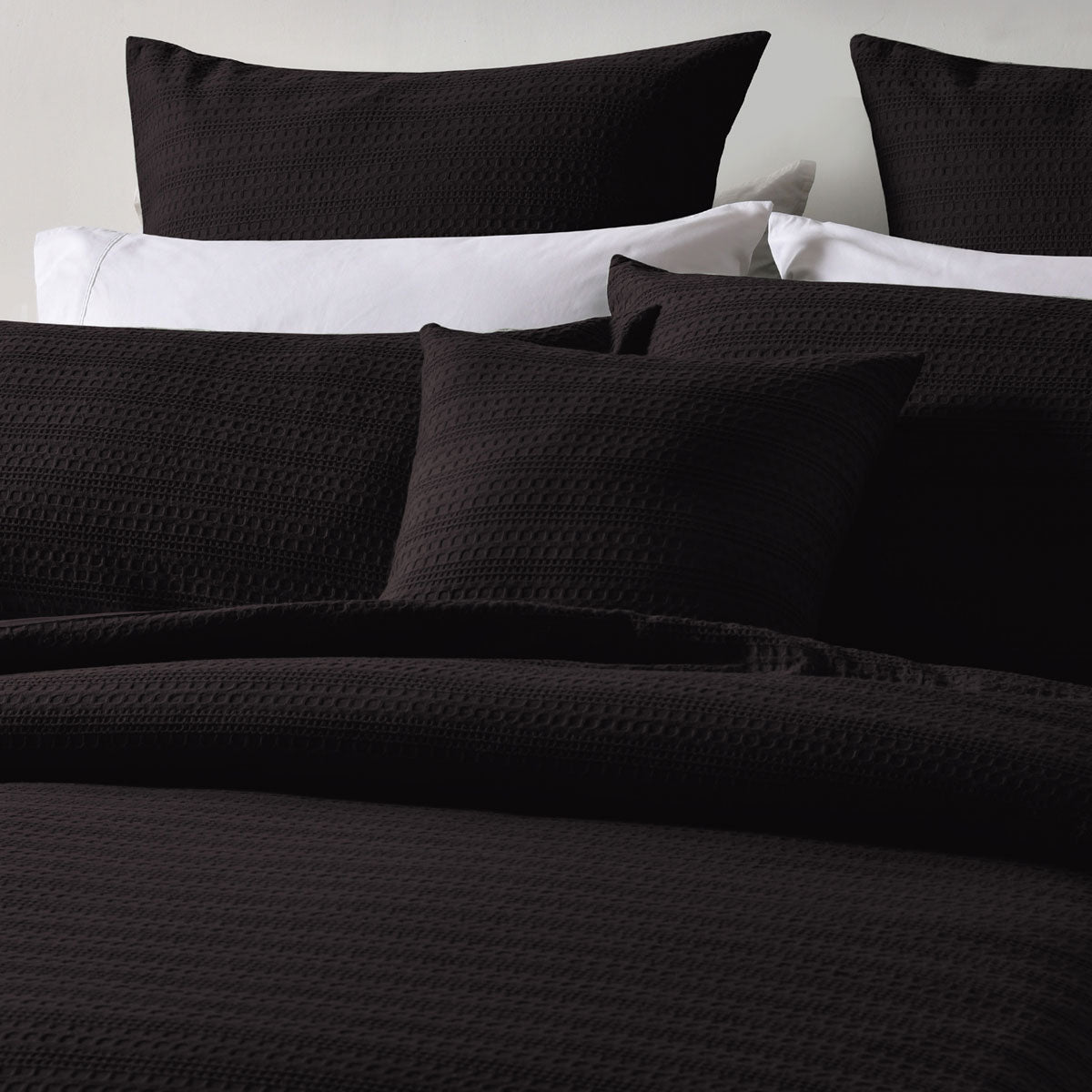 Bianca Kahlani Chocolate Waffle Quilt Cover Set Single 3