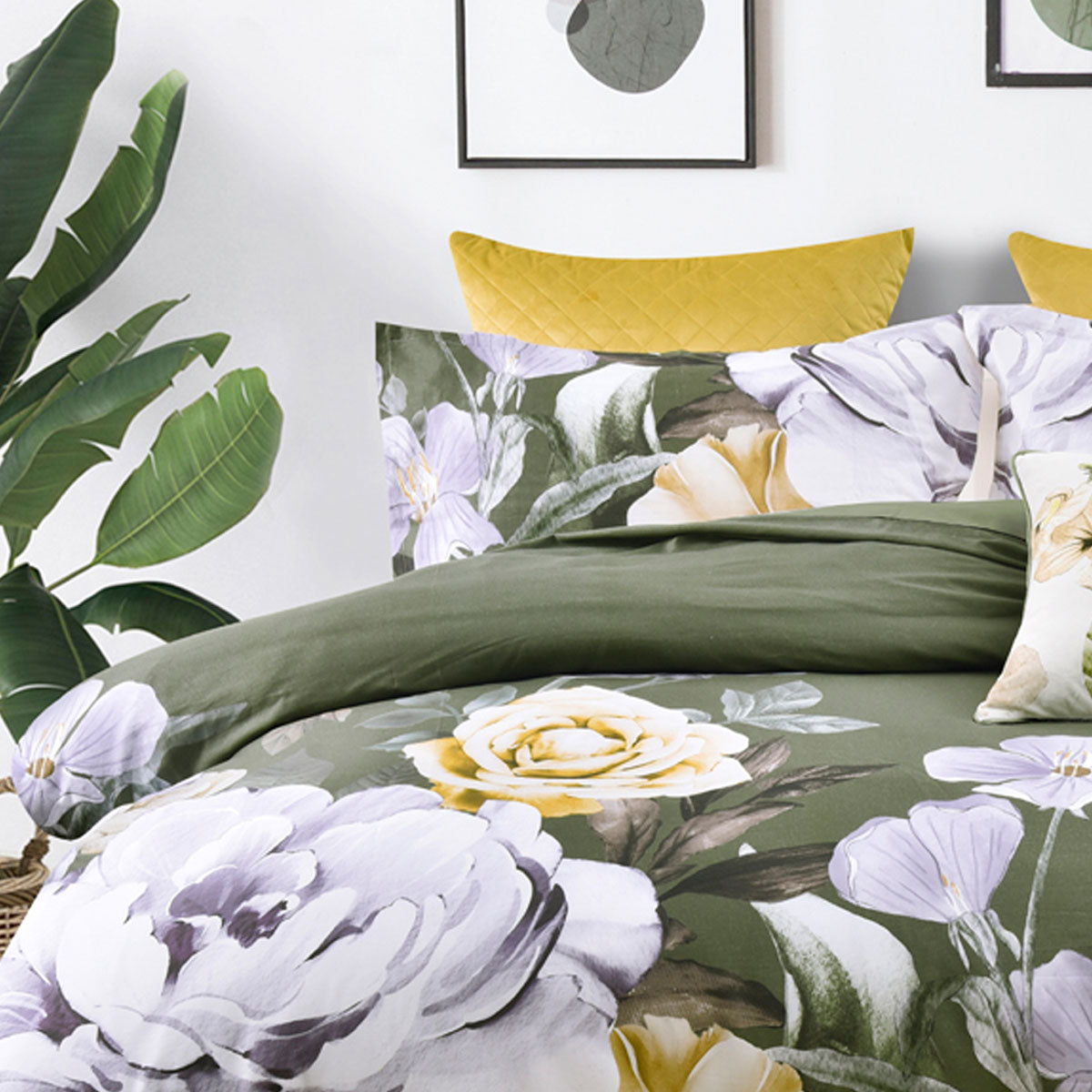 Bianca Makayla Cotton Sateen Quilt Cover Set Double 3