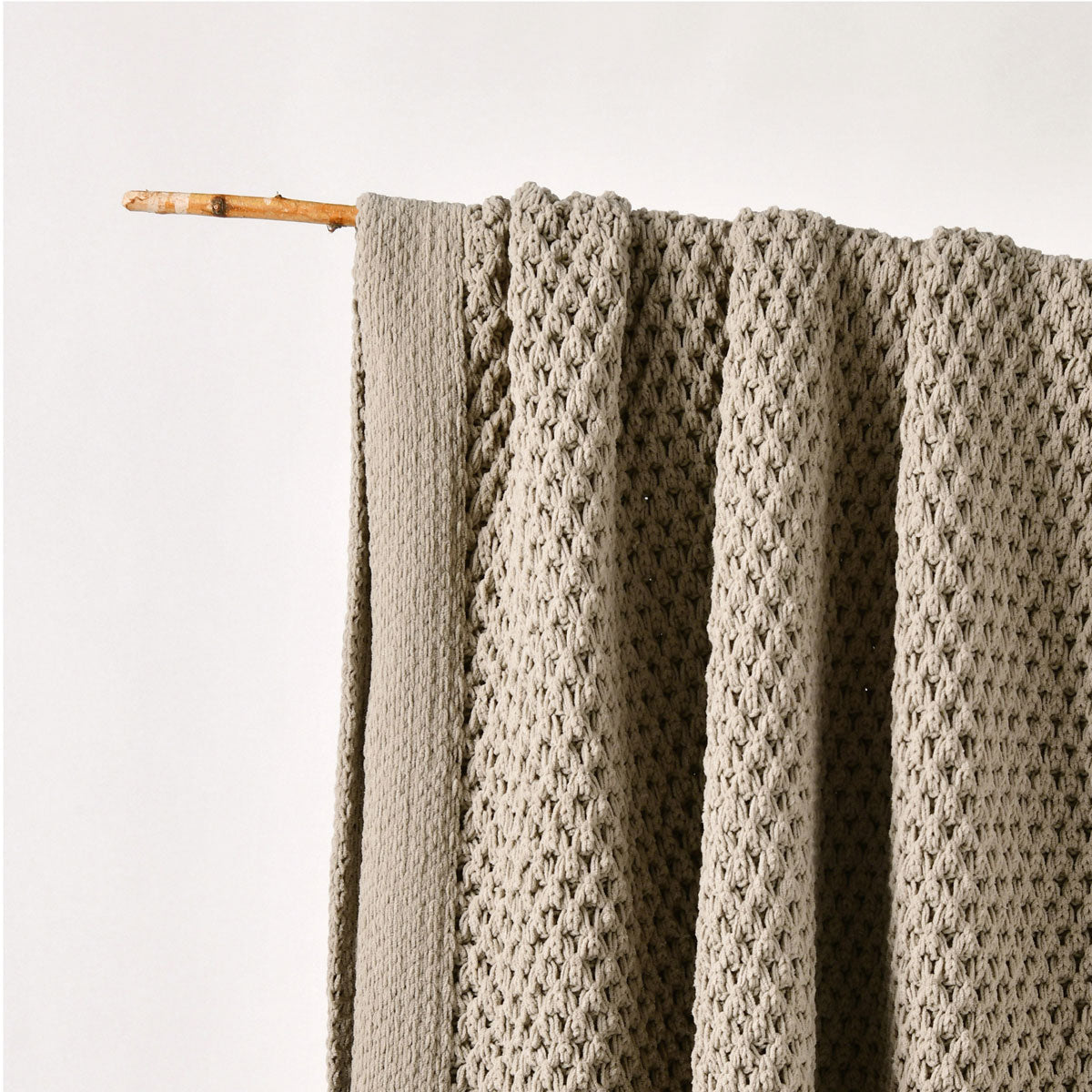 Bianca Sofala Taupe Polyester Chenille Throw Rug 130 x 170 cm 3