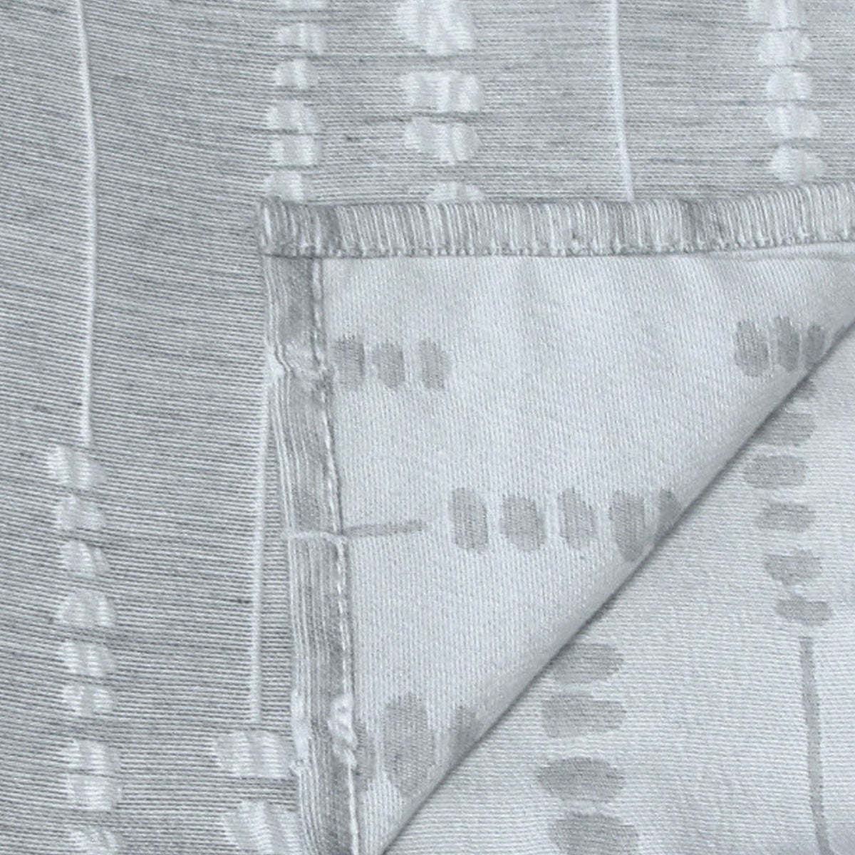 Set of 6 Perline Grey Jacquard Napkins 40cm x 40cm 3