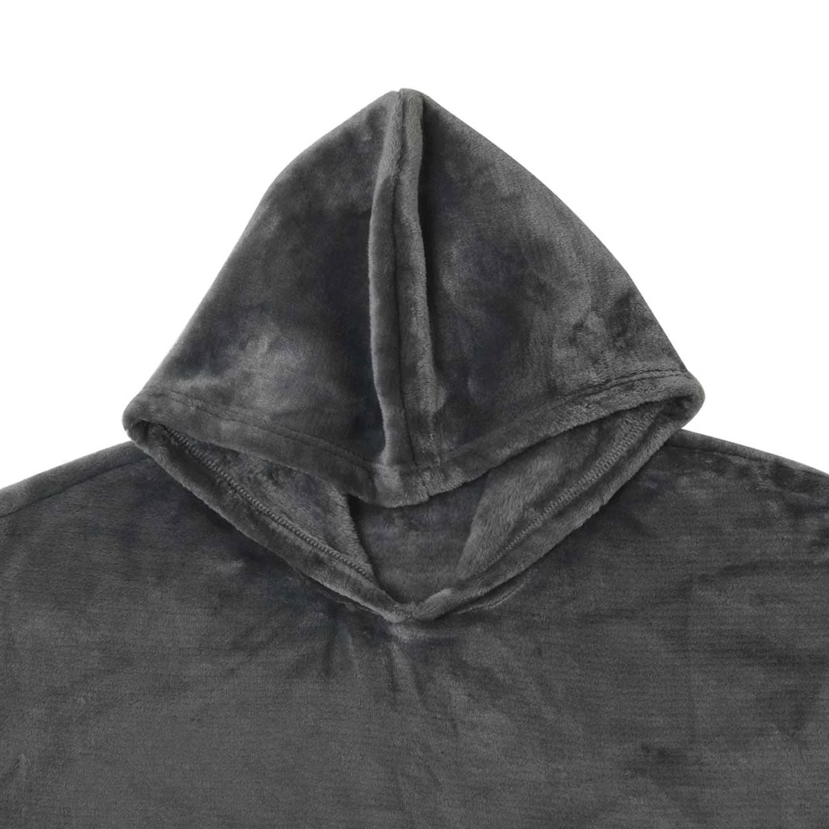 Accessorize Grey Super Soft Hooded Blanket Small/Medium 3