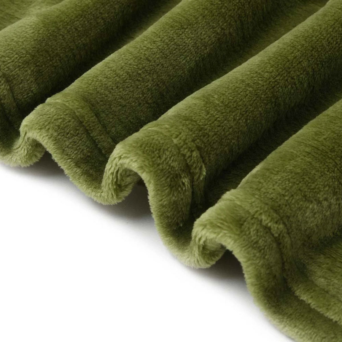 Accessorize Moss Green Super Soft Hooded Blanket Extra Large 4