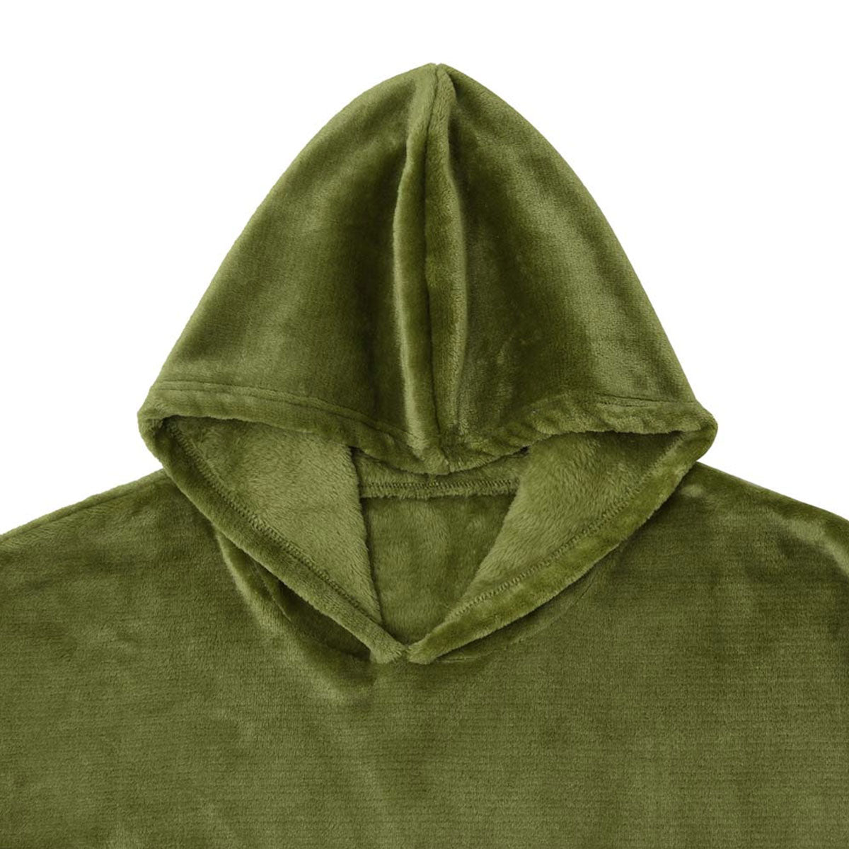 Accessorize Moss Green Super Soft Hooded Blanket Small/Medium 3