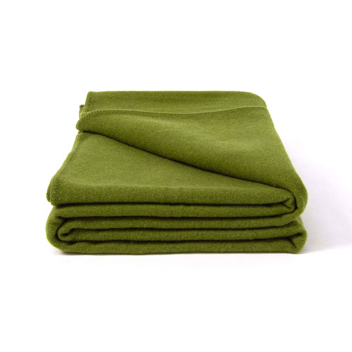 Laconia 400GSM Premium Australian Pure Wool Blanket Moss Green Double 5