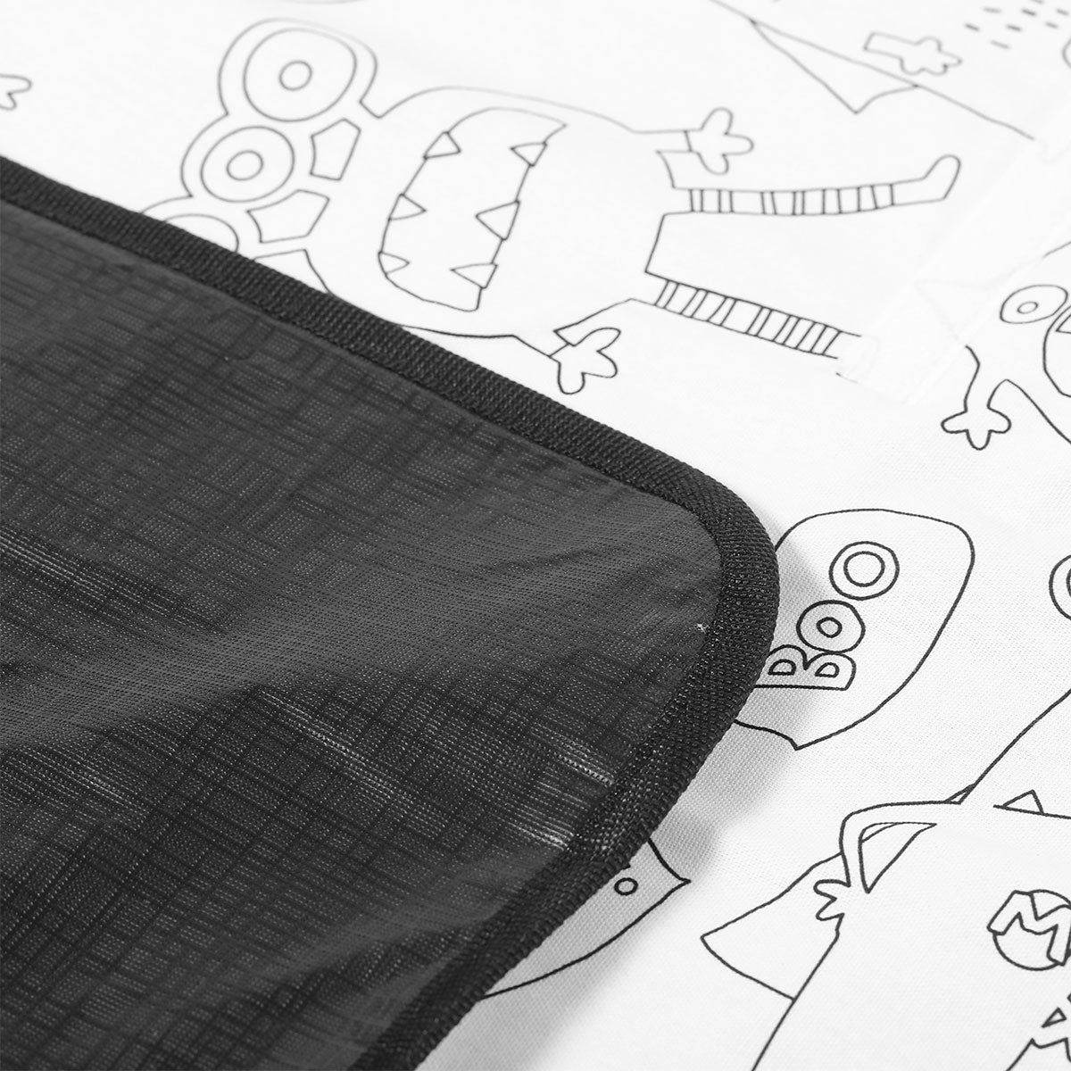 Happy Kids Monster Squad Colour Me In Picnic Blanket 125 x 125 cm 5
