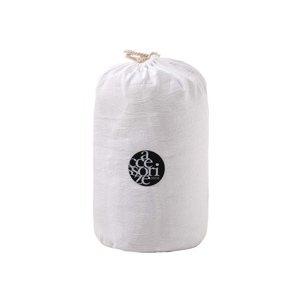 Accessorize Elma White Jacquard 3 Piece Comforter Set Queen 4