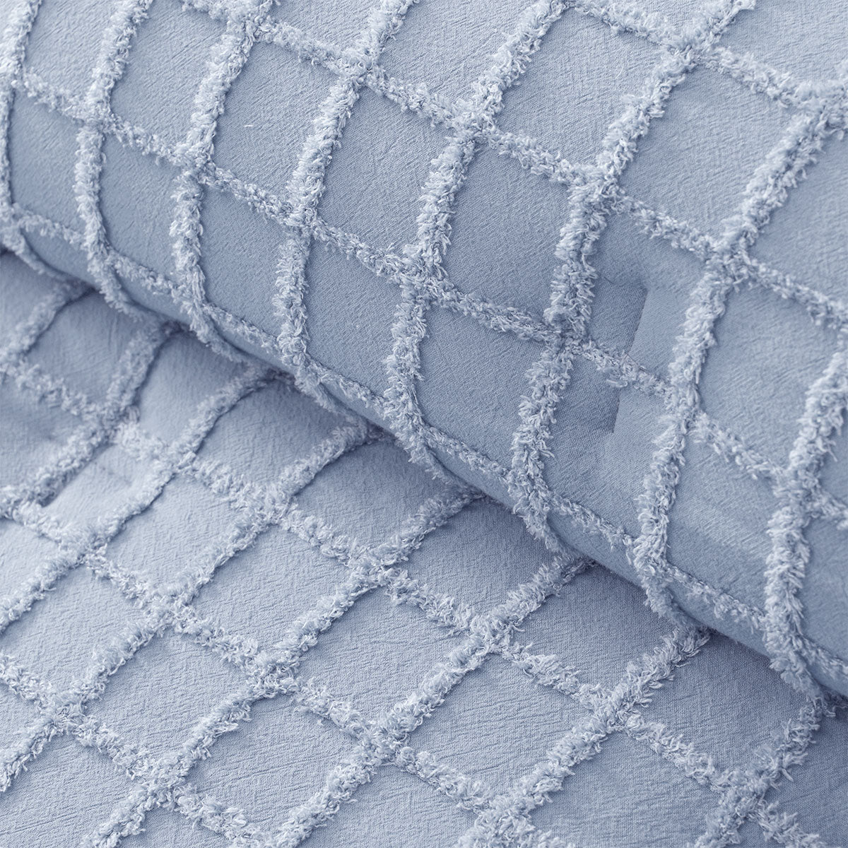 Vintage Design Homewares 3 Pcs Parquet Snooze Blue Comforter Set Queen 3