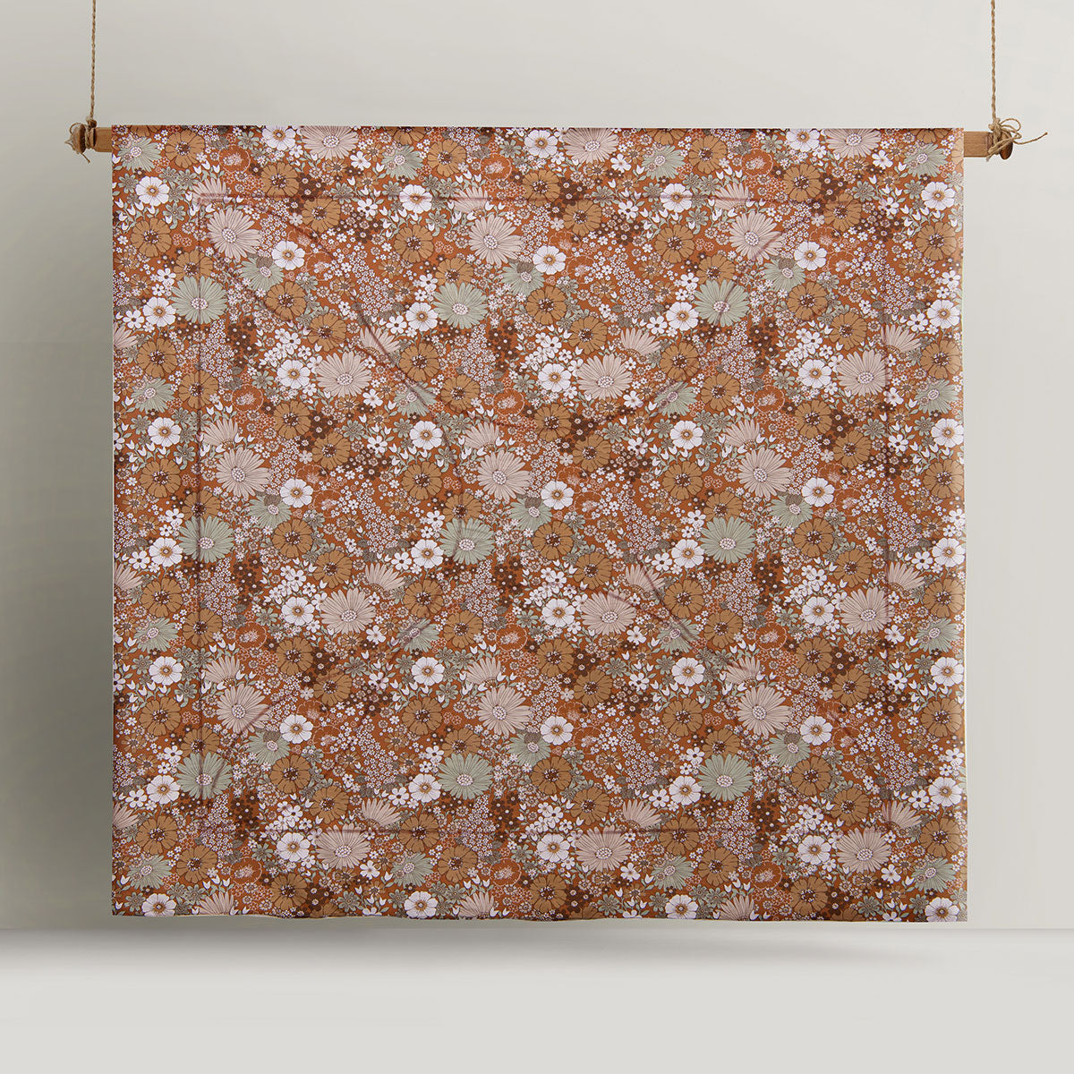 Accessorize 3 Pcs Rainbow Garden Autumn Washed Cotton Comforter Set Double 3