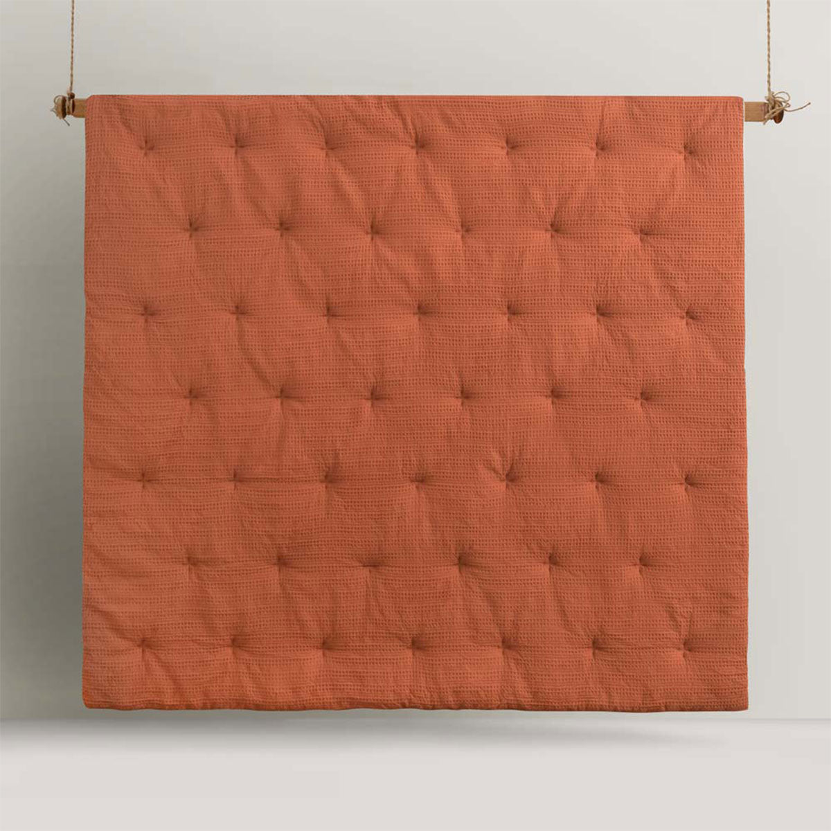 Accessorize Soho Waffle Tobacco 3 Piece Comforter Set King 4