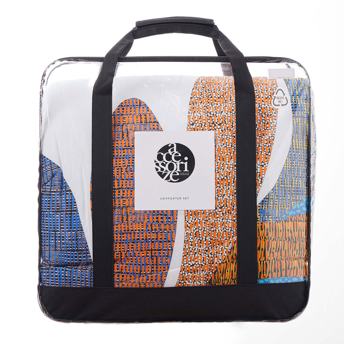 Accessorize Sorrel White Foliage 3 Piece Comforter Set King 4